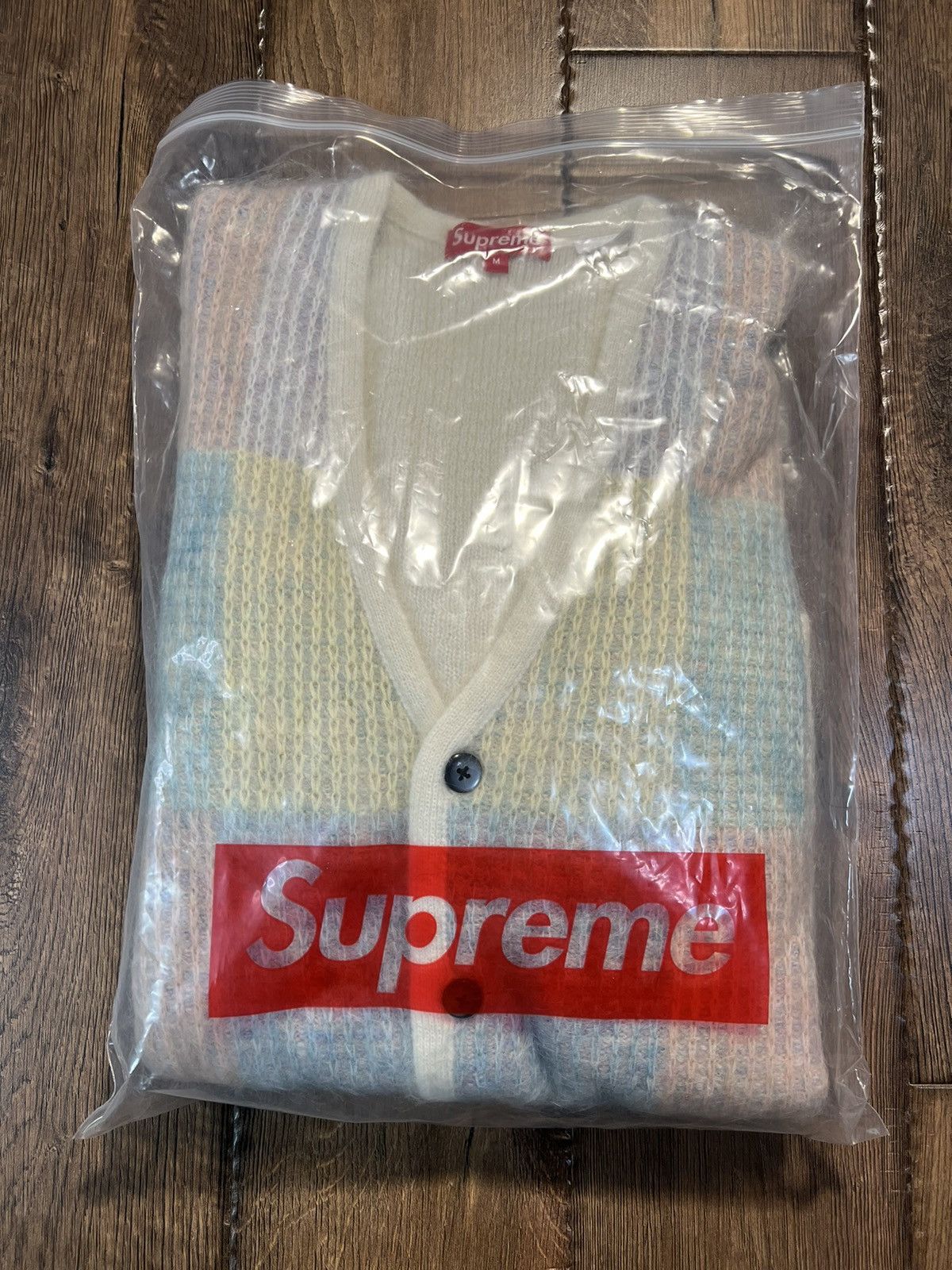 Supreme Supreme Brushed Grid Cardigan White M Size US M / EU 48-50 / 2 - 2 Thumbnail