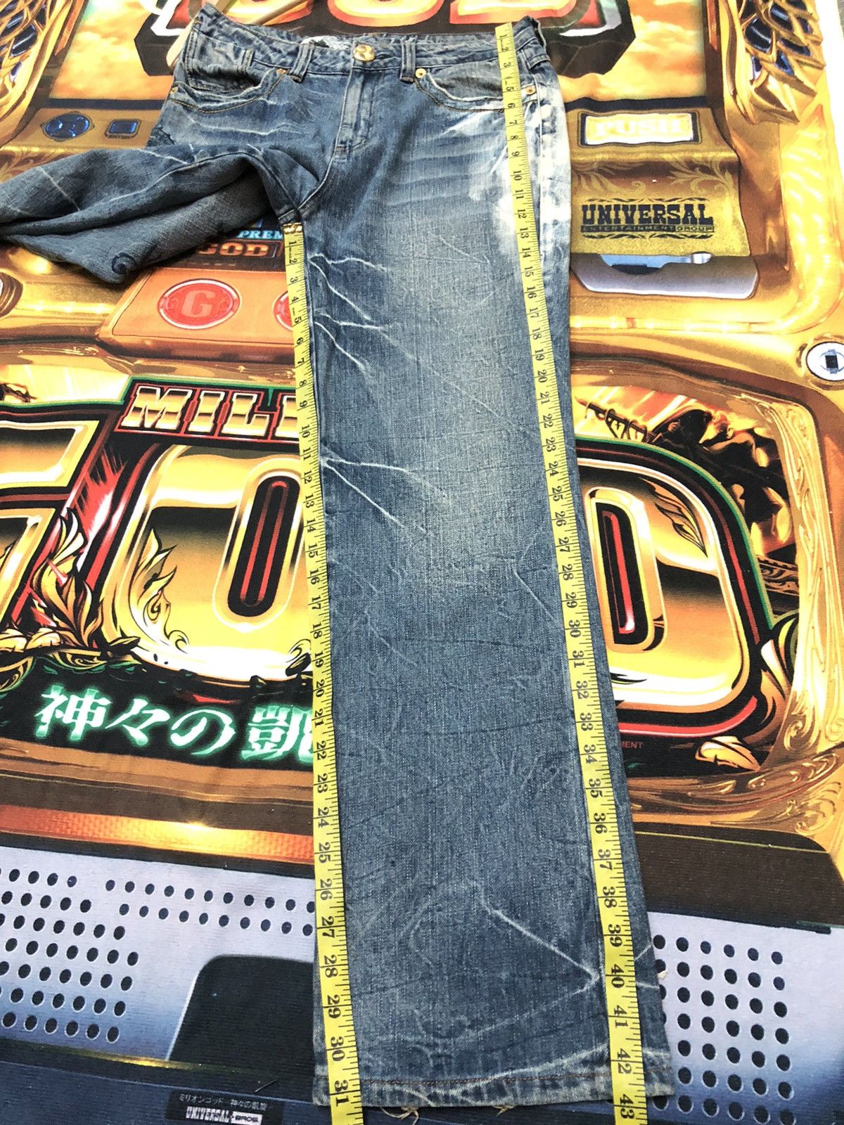 Japanese Brand × Vintage VINTAGE OSAKA BIG TRAIN EMBROIDERY DRAGON SUKAJAN DENIM JEAN Size US 31 - 16 Thumbnail
