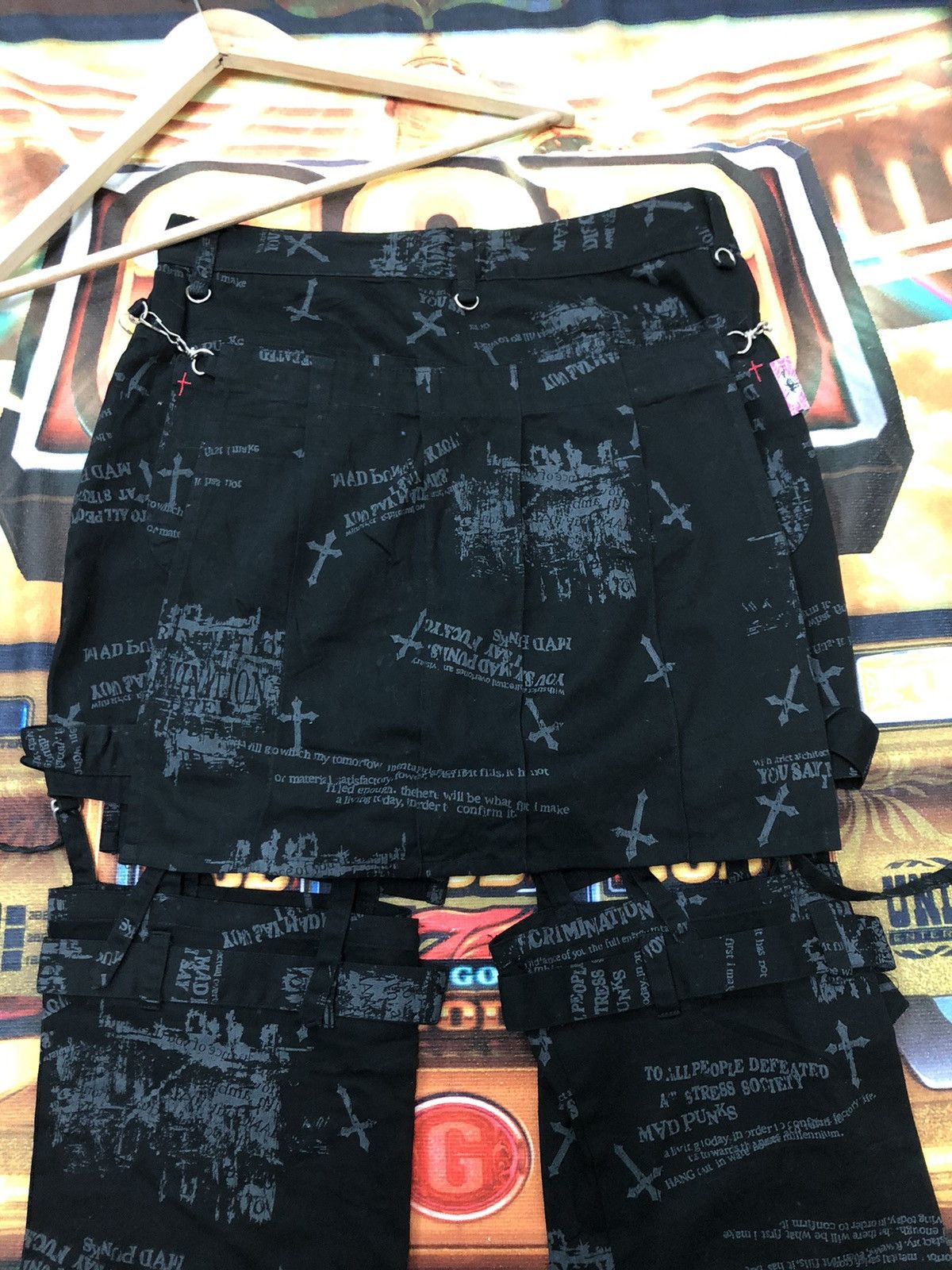 Japanese Brand × Seditionaries MAD PUNKS MAD GIRL UNISEX BONDAGE FLARE GOTHIC PANTS Size US 30 / EU 46 - 10 Thumbnail