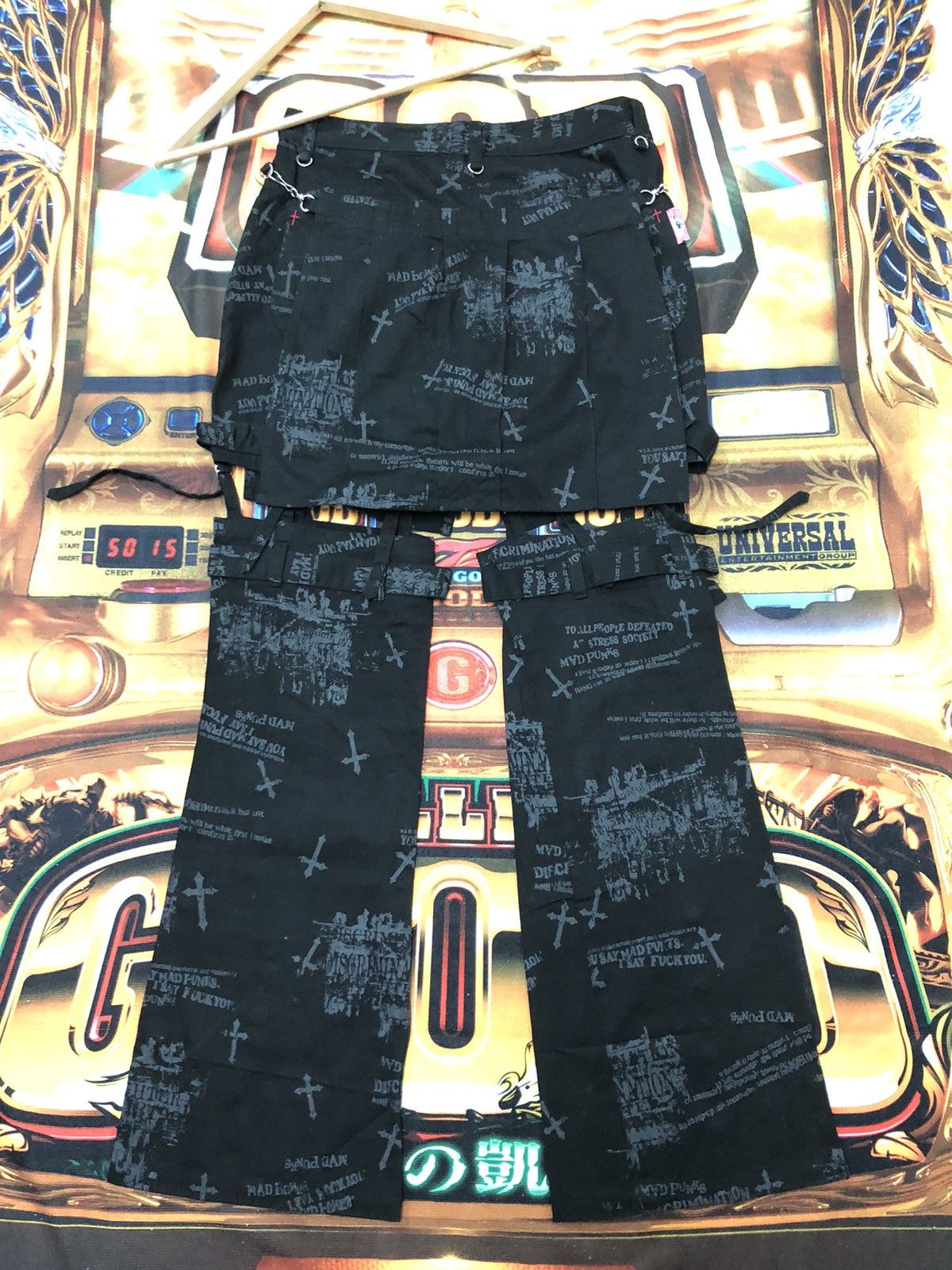 Japanese Brand × Seditionaries MAD PUNKS MAD GIRL UNISEX BONDAGE FLARE GOTHIC PANTS Size US 30 / EU 46 - 9 Thumbnail
