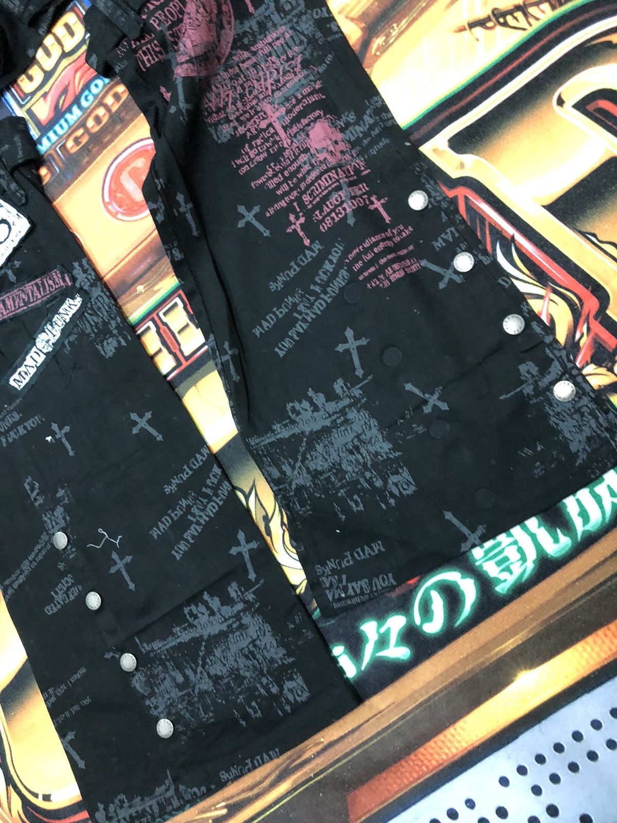 Japanese Brand × Seditionaries MAD PUNKS MAD GIRL UNISEX BONDAGE FLARE GOTHIC PANTS Size US 30 / EU 46 - 5 Thumbnail