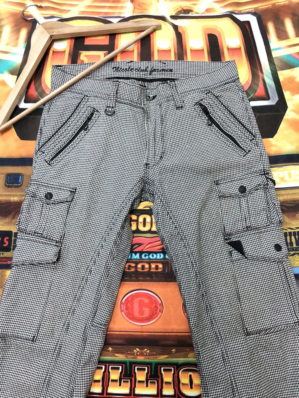 Nicole Club VINTAGE NCFM ELABORATE LIMITED COLECTION BONDAGE CARGO PANT Size US 32 / EU 48 - 2 Thumbnail