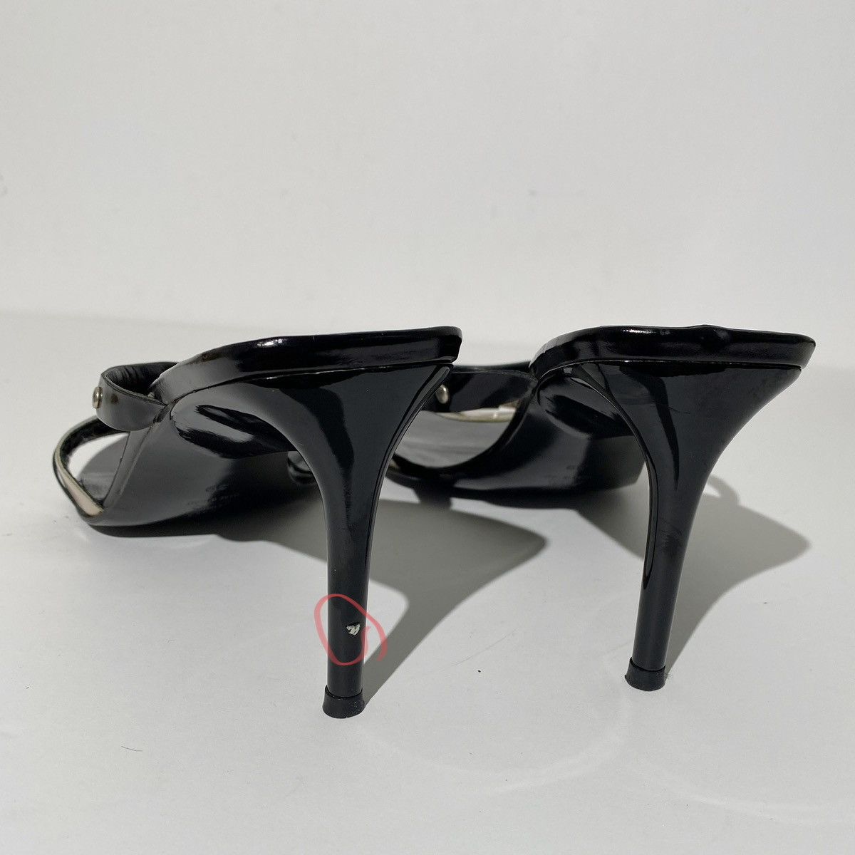 Miu Miu × Vintage Miu Miu Black Studded Strap Heels Size US 9 / IT 39 - 6 Thumbnail
