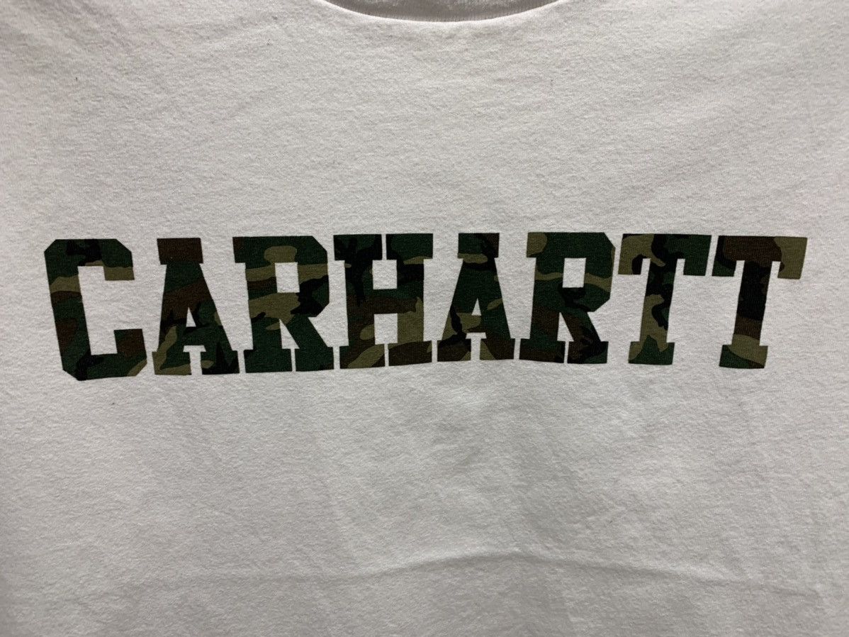 Carhartt Carhartt vintage camo big logo white t-shirt Xl sz Size US XL / EU 56 / 4 - 2 Thumbnail