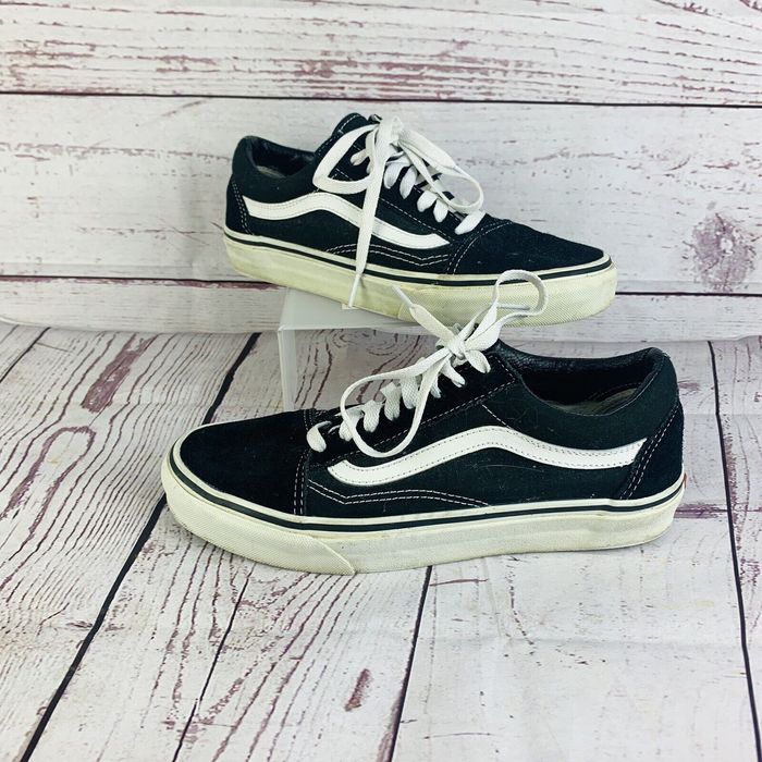 Vans VANS Unisex Black White Old Skool Low Top Lace Up Skate Shoe | Grailed