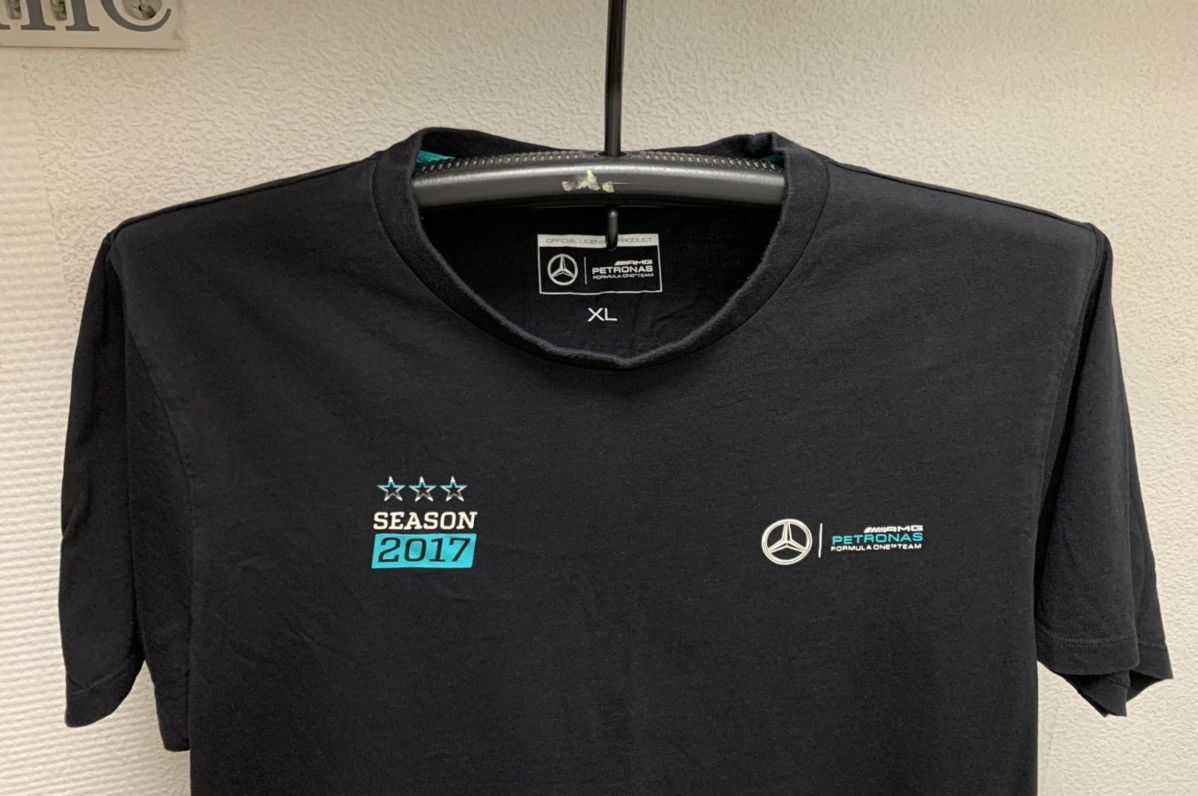 Mercedes-Benz Petronas Mercedes Benz black t-shirt Xl season 2017 tour tee Size US XL / EU 56 / 4 - 3 Thumbnail