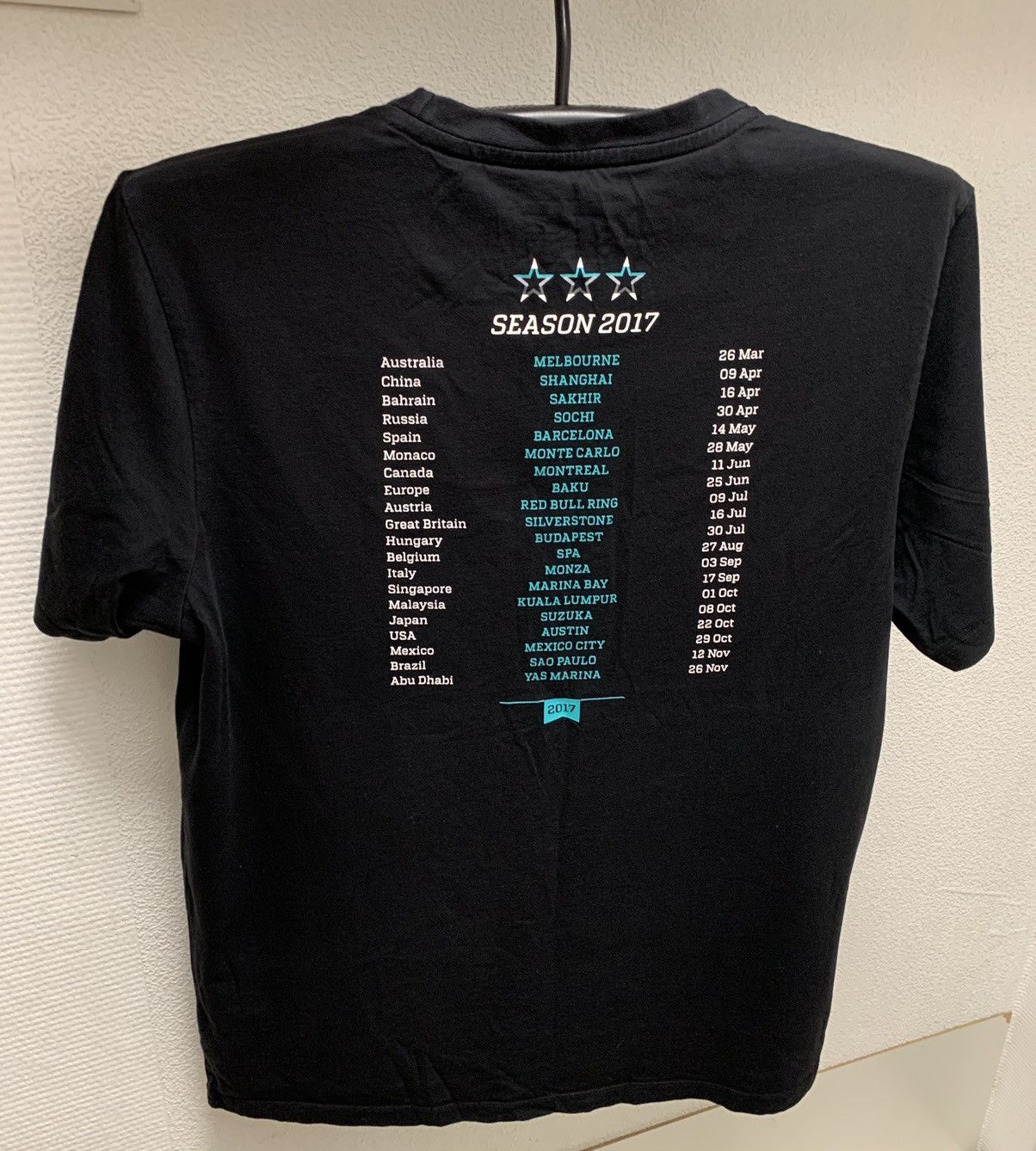 Mercedes-Benz Petronas Mercedes Benz black t-shirt Xl season 2017 tour tee Size US XL / EU 56 / 4 - 1 Thumbnail