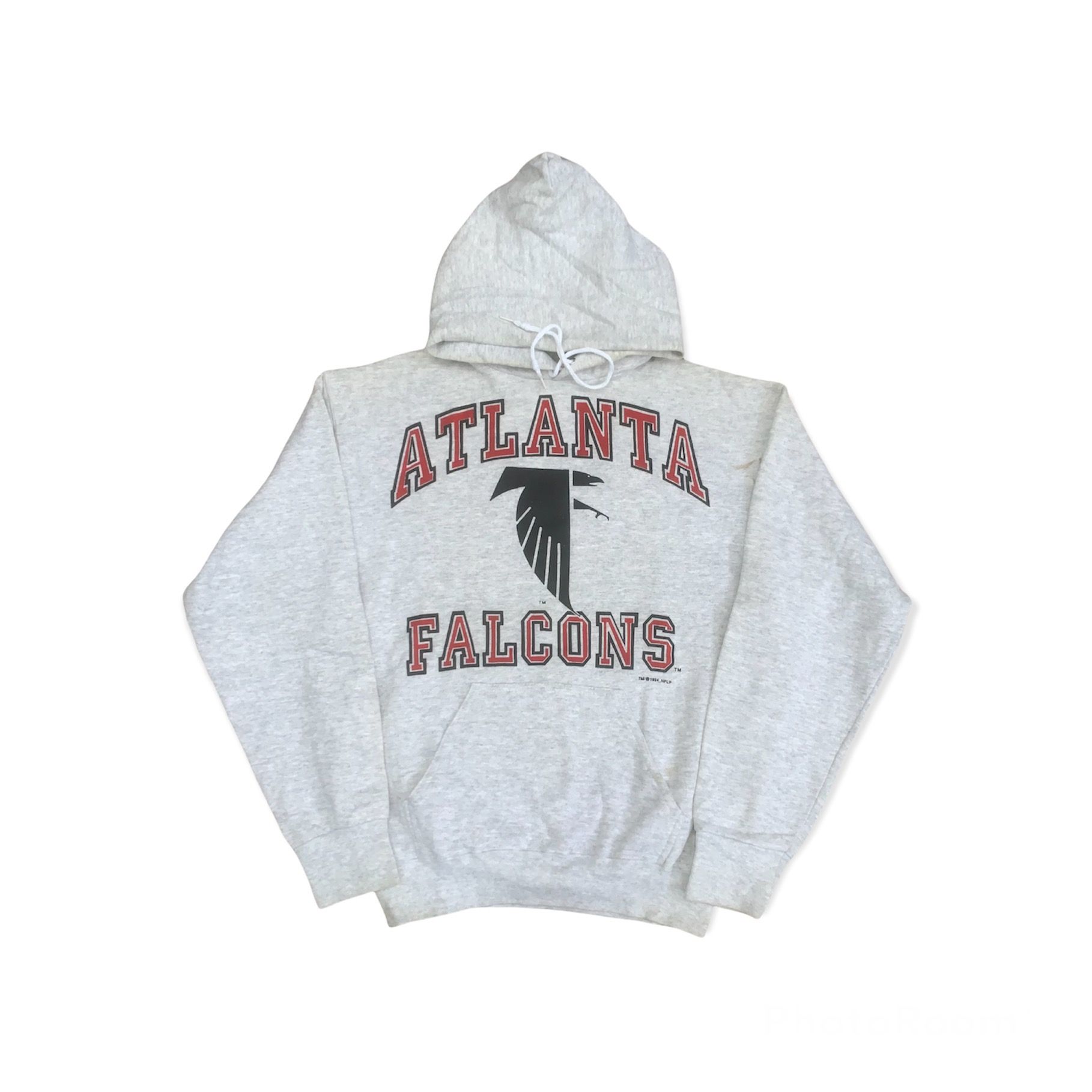 Pre-owned Logo 7 X Nfl Vintage Logo 7 Atlanta Falcons Hoodie Nfl In Grey