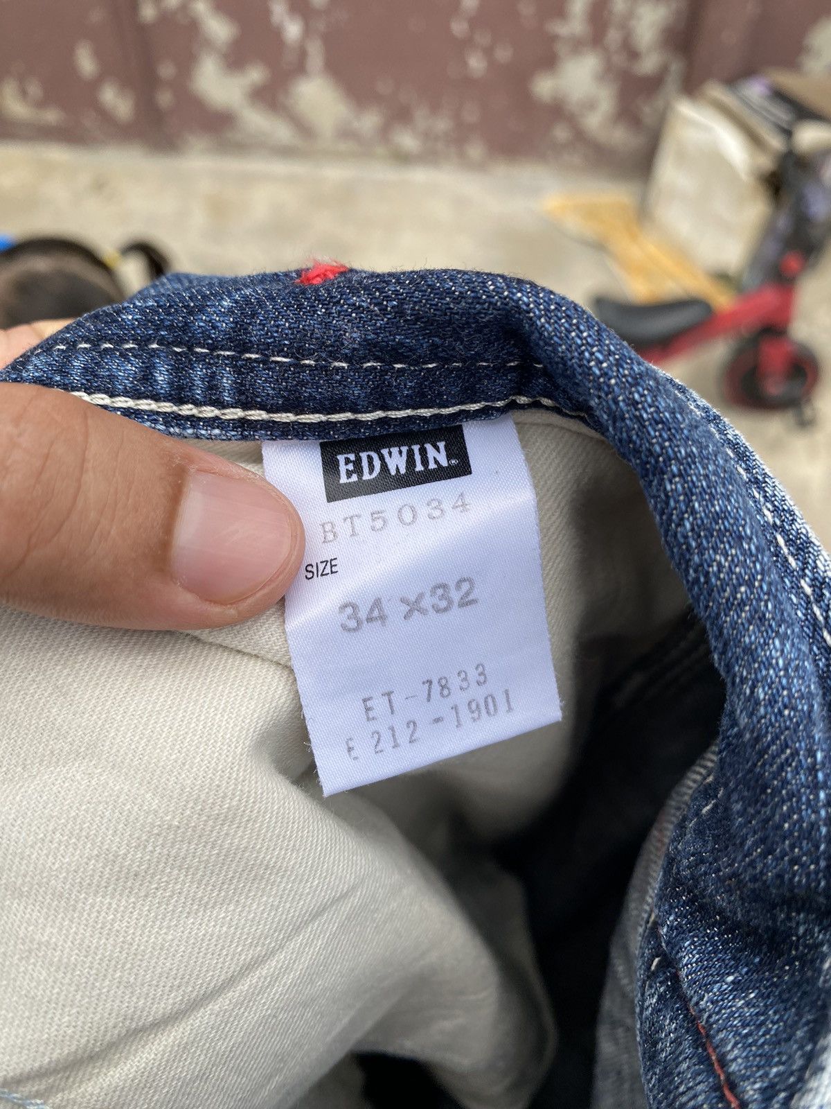 Edwin Vintage Edwin Blue Trip Faded Style Pant Size US 35 - 8 Thumbnail