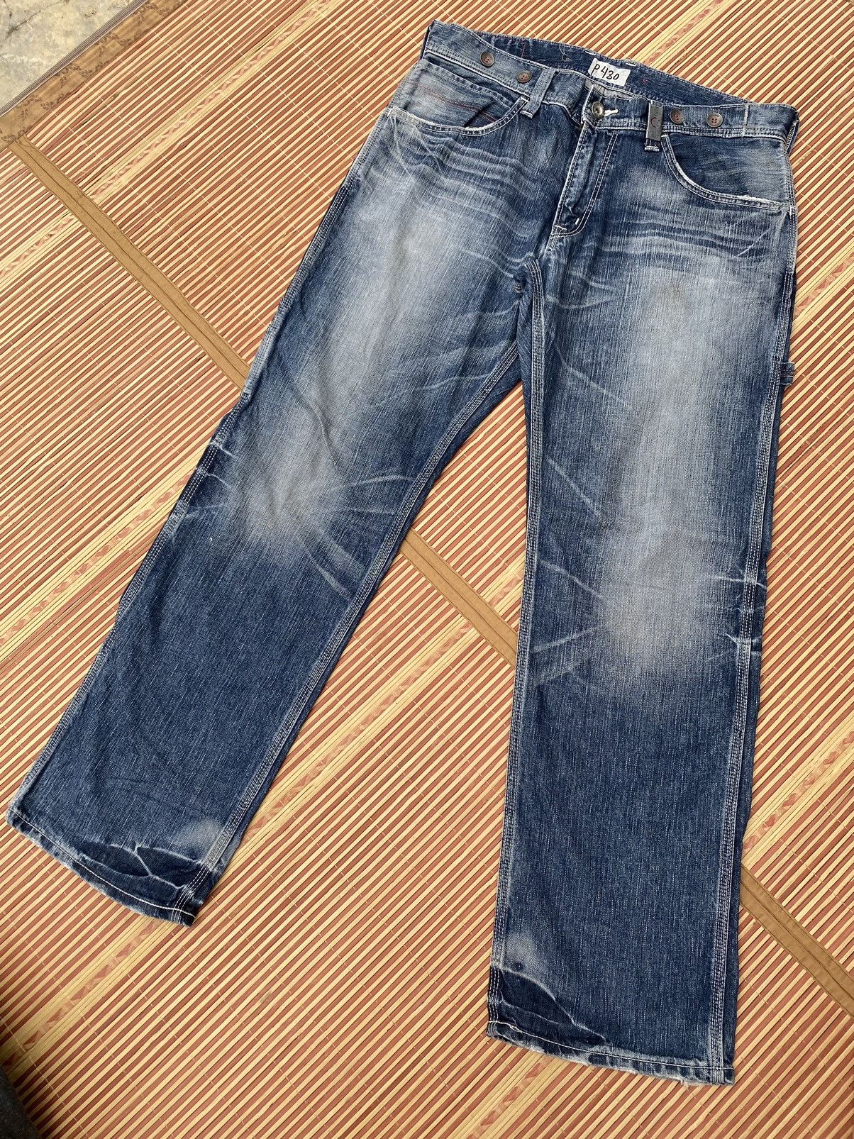 Edwin Vintage Edwin Blue Trip Faded Style Pant Size US 35 - 2 Thumbnail