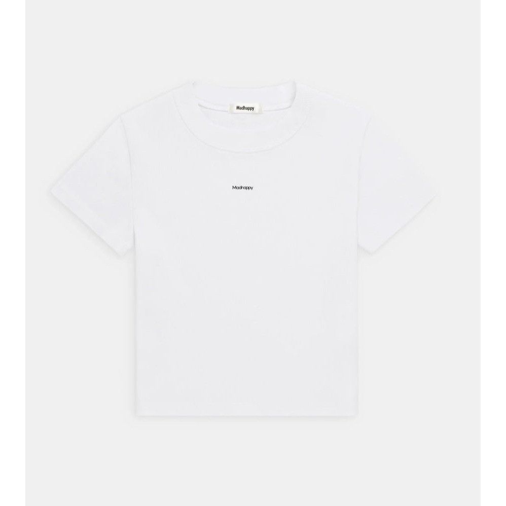 Madhappy NEW MADHAPPY CLASSICS RIBBED BABY WHITE TEE SZ SMALL S Size S / US 4 / IT 40 - 6 Thumbnail