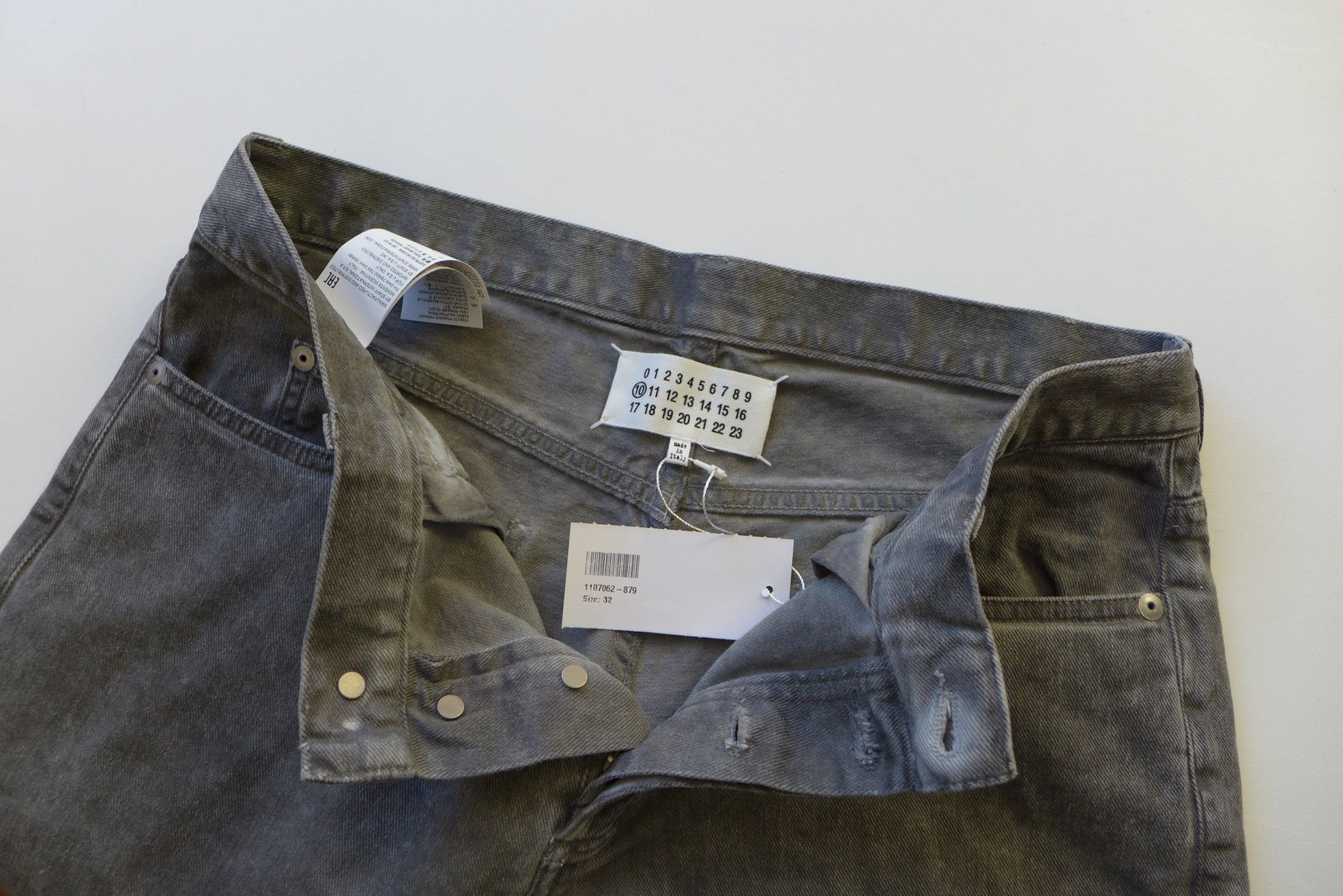 Maison Margiela Margiela FW16 Grey Denim Jeans Size US 32 / EU 48 - 6 Thumbnail