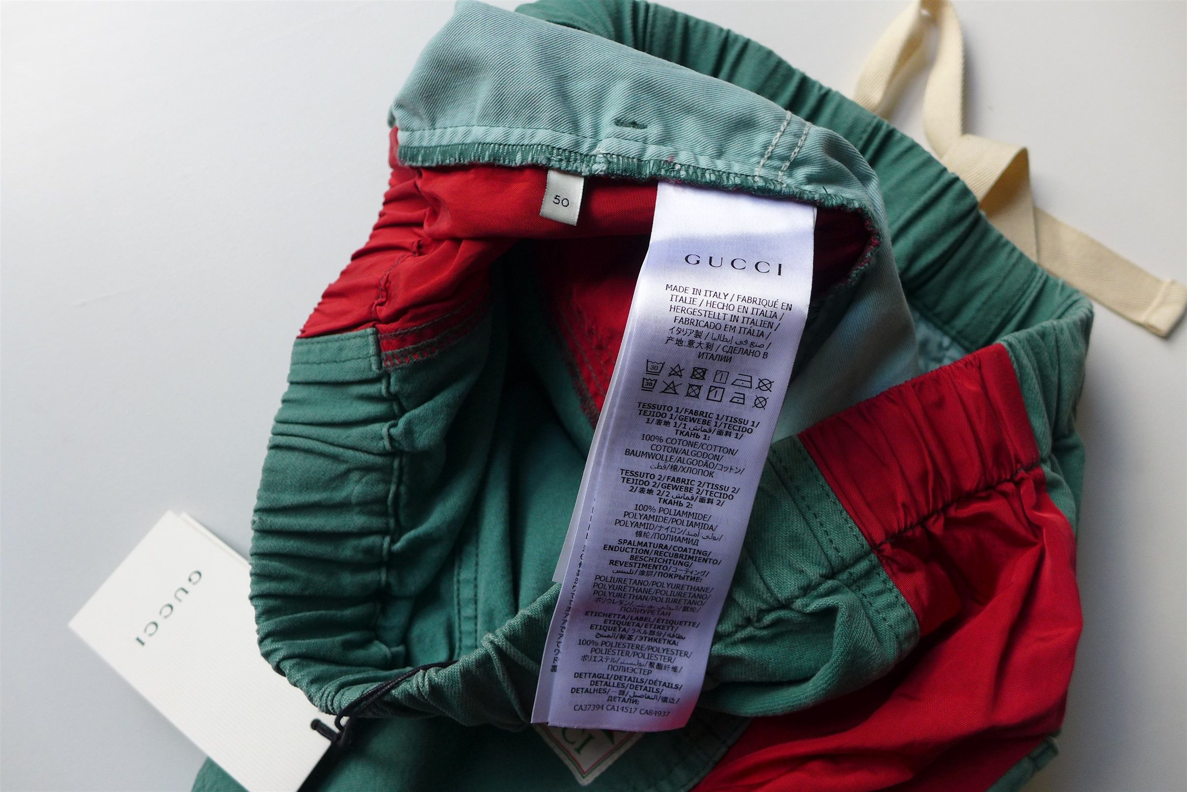 Gucci Gucci Web Stripe Track Pants -- Stonewashed Green Denim Size US 34 / EU 50 - 16 Thumbnail