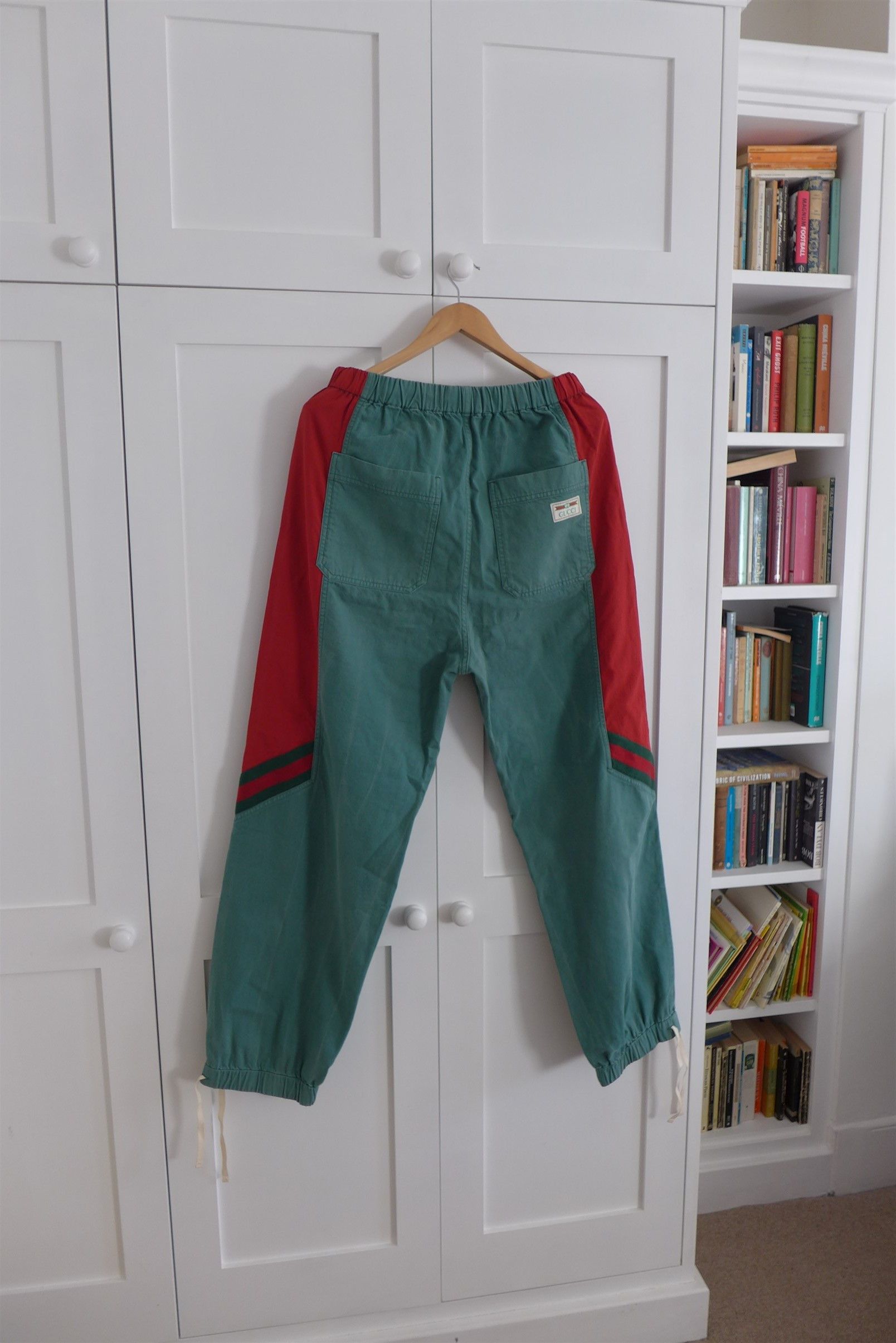 Gucci Gucci Web Stripe Track Pants -- Stonewashed Green Denim Size US 34 / EU 50 - 5 Thumbnail