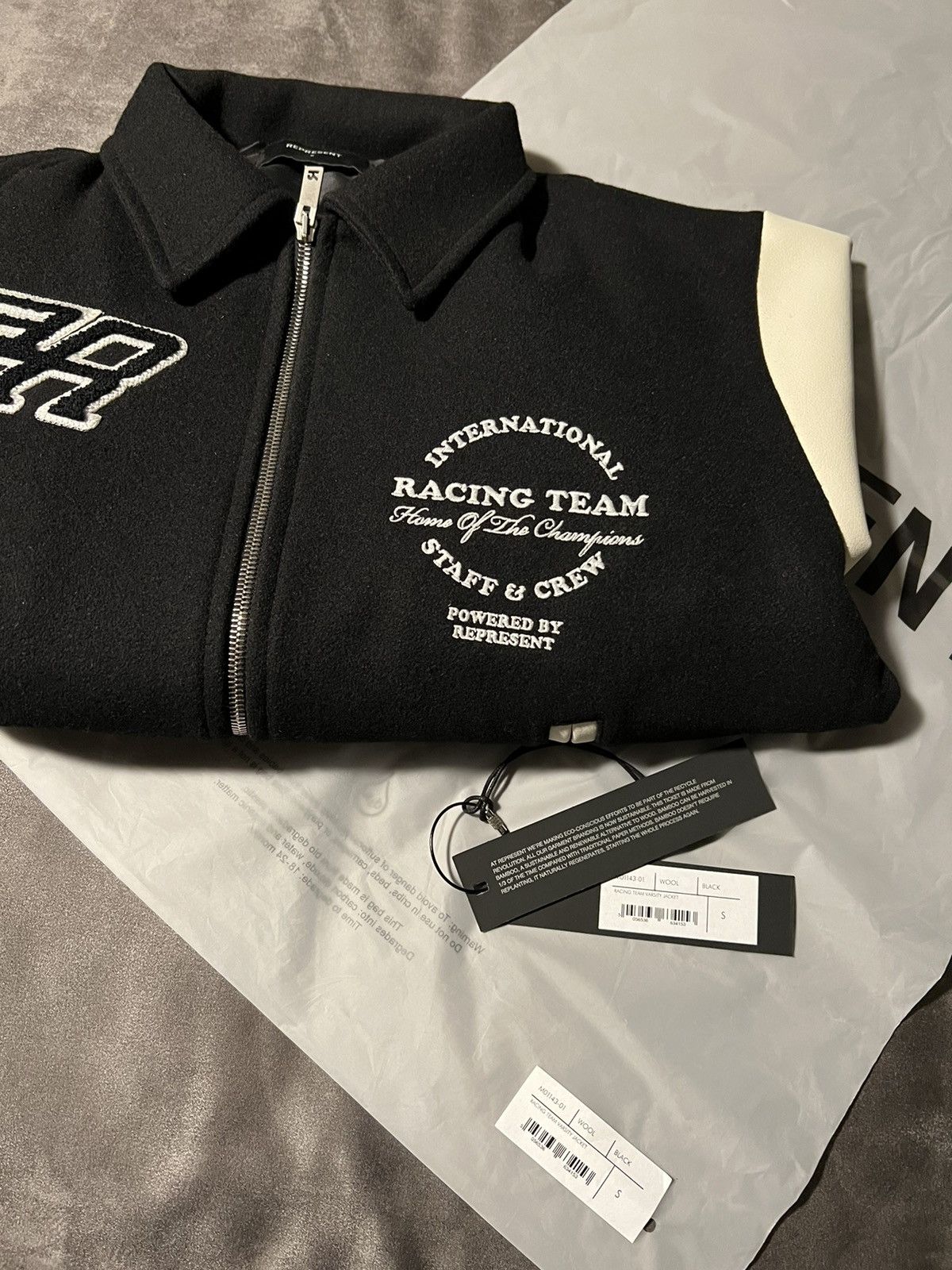 Represent Clo. Represent ‘Racing Team’ Varsity Jacket | Grailed