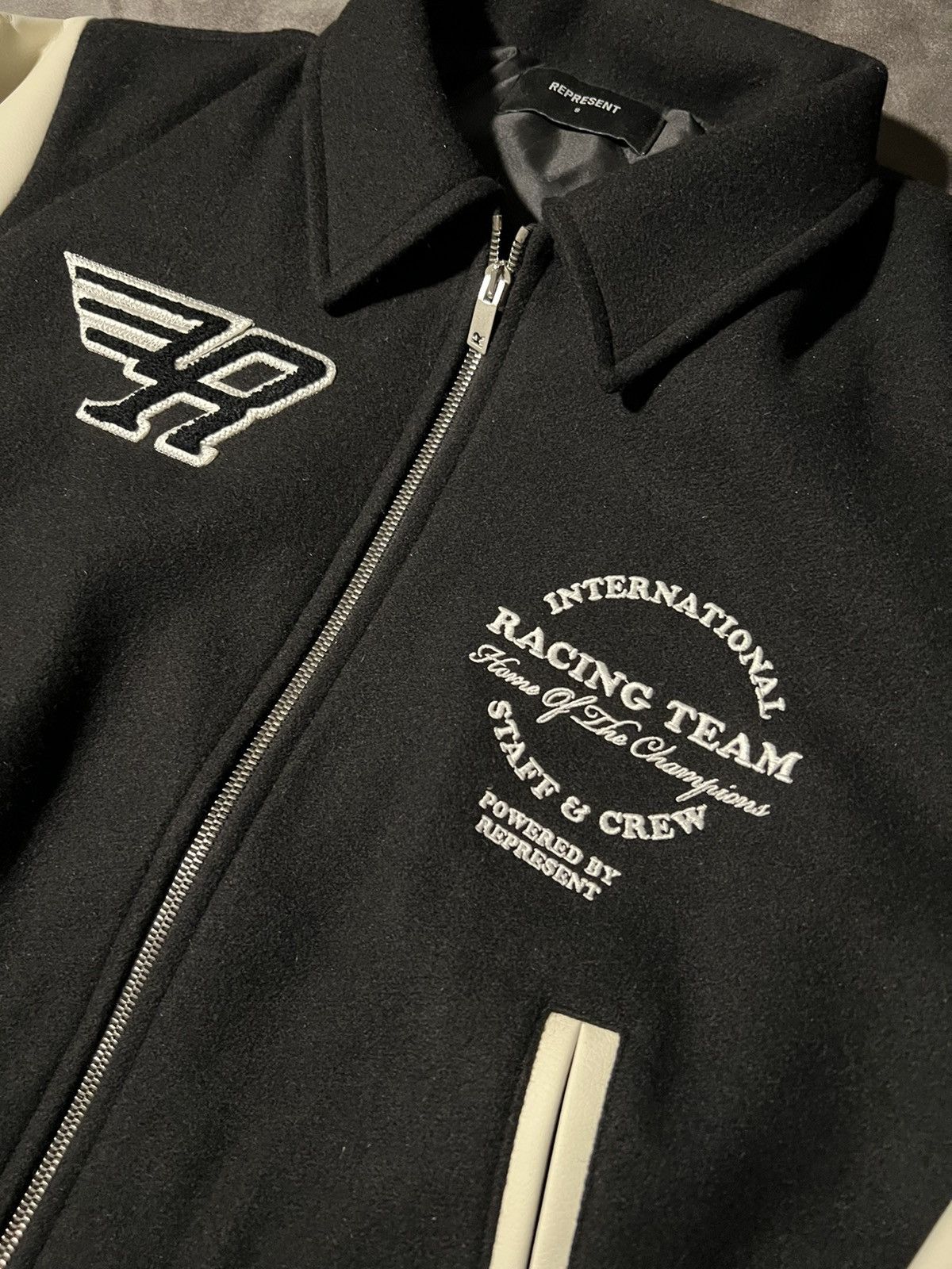 Represent Clo. Represent ‘Racing Team’ Varsity Jacket | Grailed
