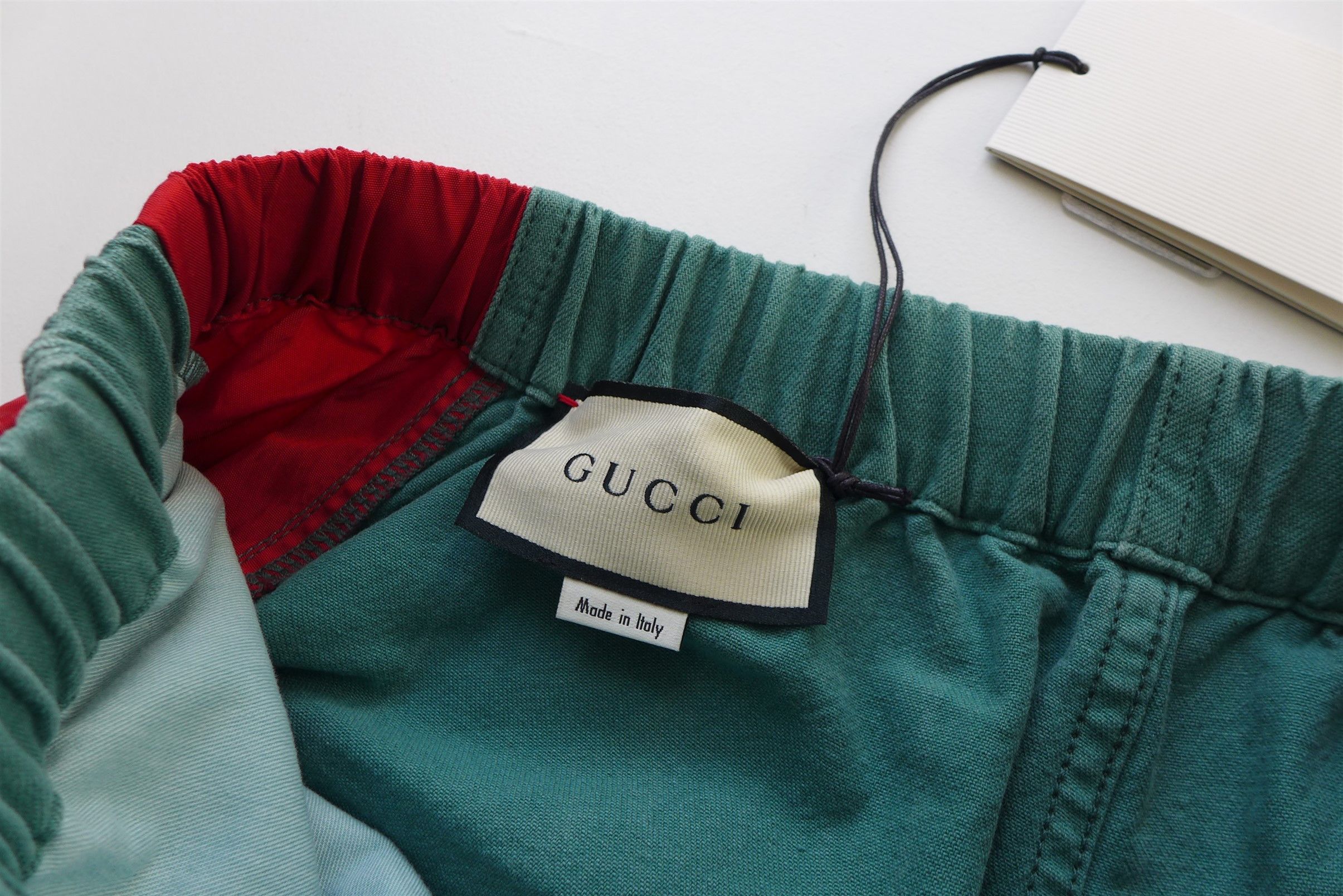 Gucci Gucci Web Stripe Track Pants -- Stonewashed Green Denim Size US 36 / EU 52 - 8 Thumbnail