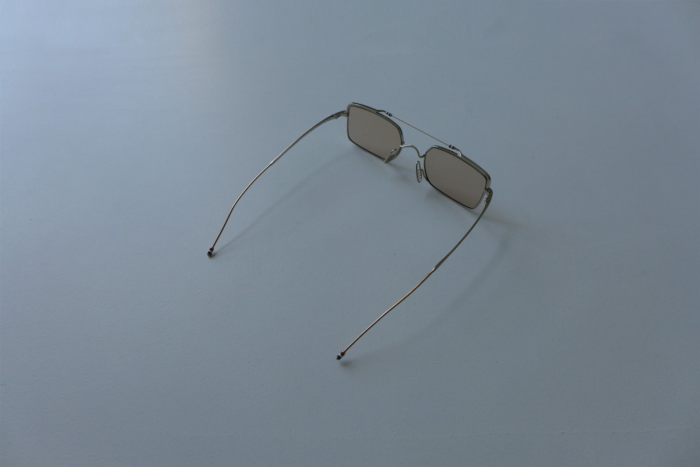 Thom Browne Thom Browne TB909 Sunglasses - Silver / Gold Titanium Size ONE SIZE - 9 Thumbnail