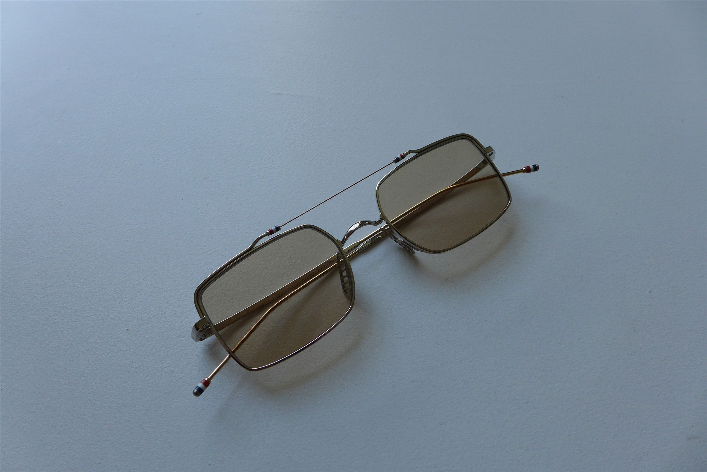Thom Browne Thom Browne TB909 Sunglasses - Silver / Gold Titanium Size ONE SIZE - 7 Thumbnail