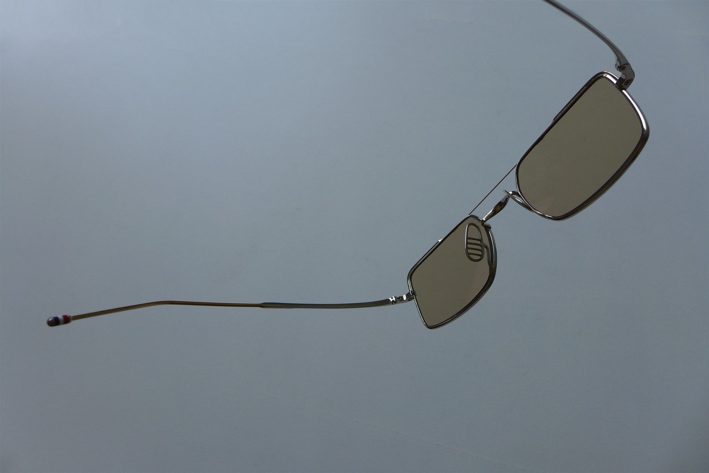 Thom Browne Thom Browne TB909 Sunglasses - Silver / Gold Titanium Size ONE SIZE - 14 Thumbnail