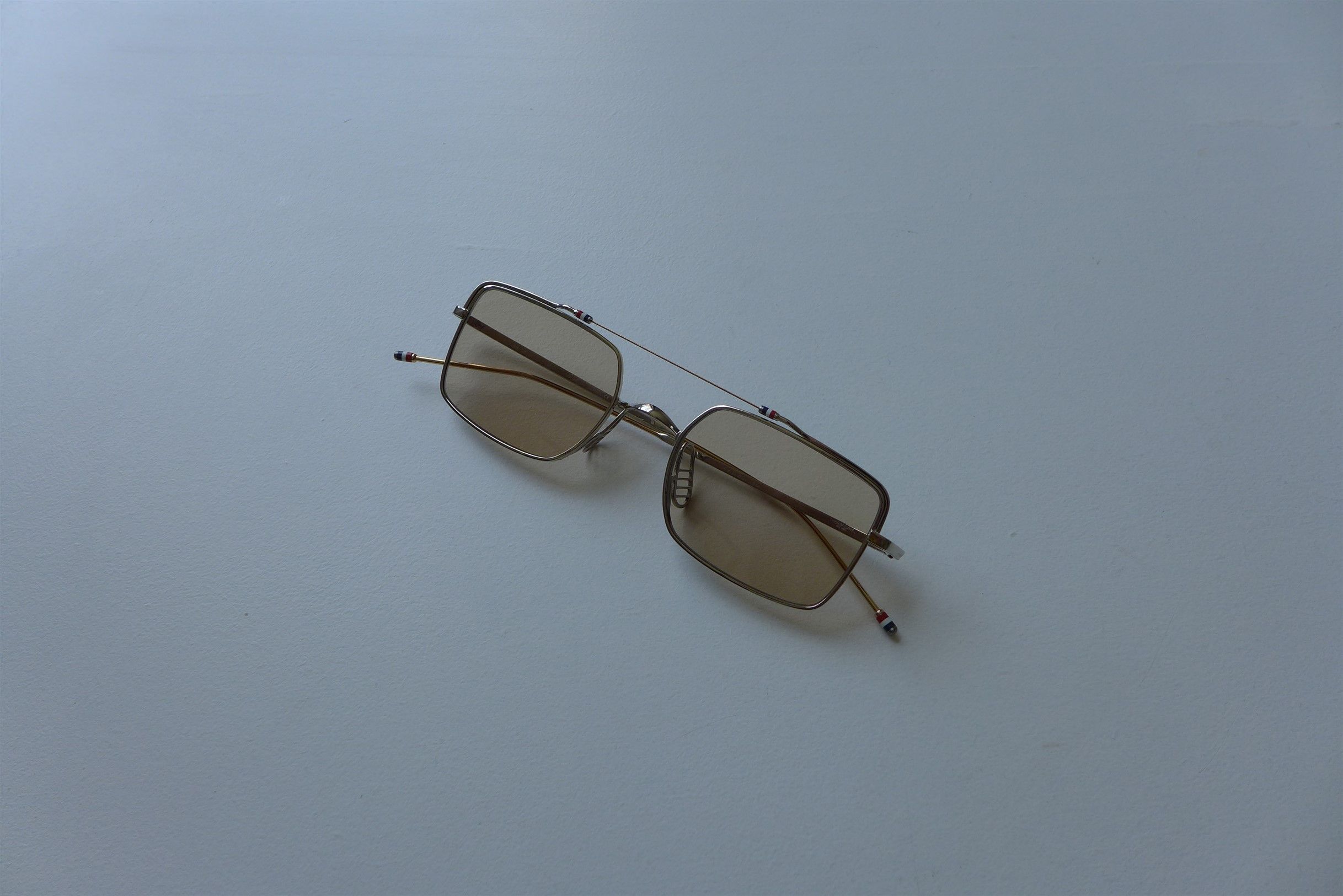 Thom Browne Thom Browne TB909 Sunglasses - Silver / Gold Titanium Size ONE SIZE - 1 Thumbnail