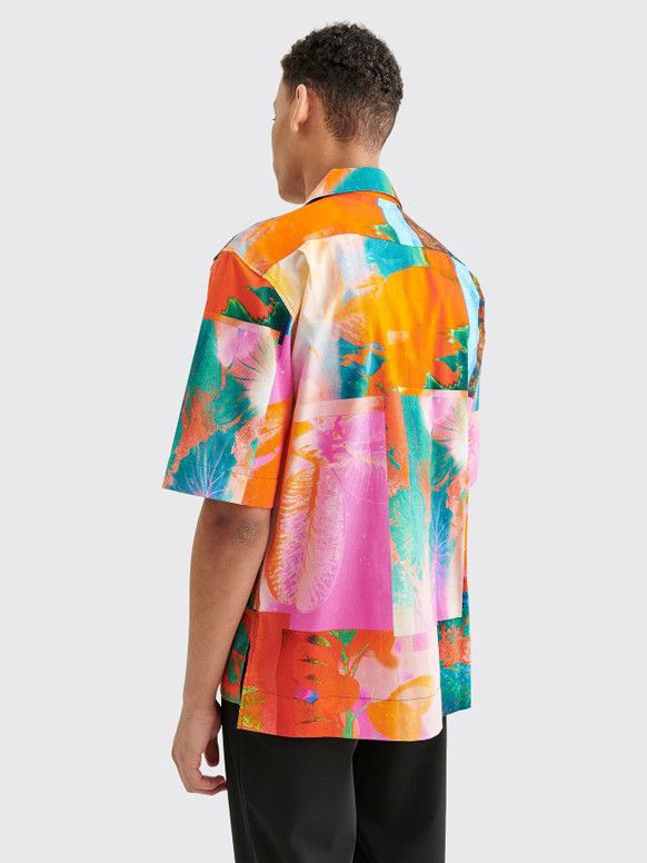Acne Studios Acne Studios Simon Plant Botanical Print Vacation Shirt Size US S / EU 44-46 / 1 - 2 Thumbnail