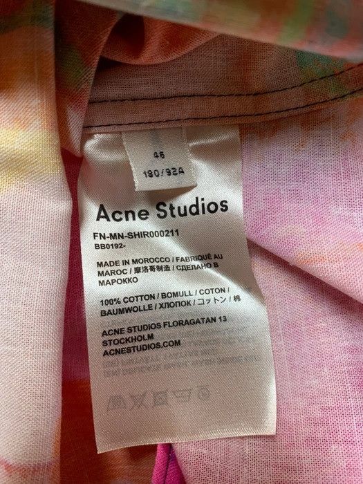 Acne Studios Acne Studios Simon Plant Botanical Print Vacation Shirt Size US S / EU 44-46 / 1 - 9 Thumbnail