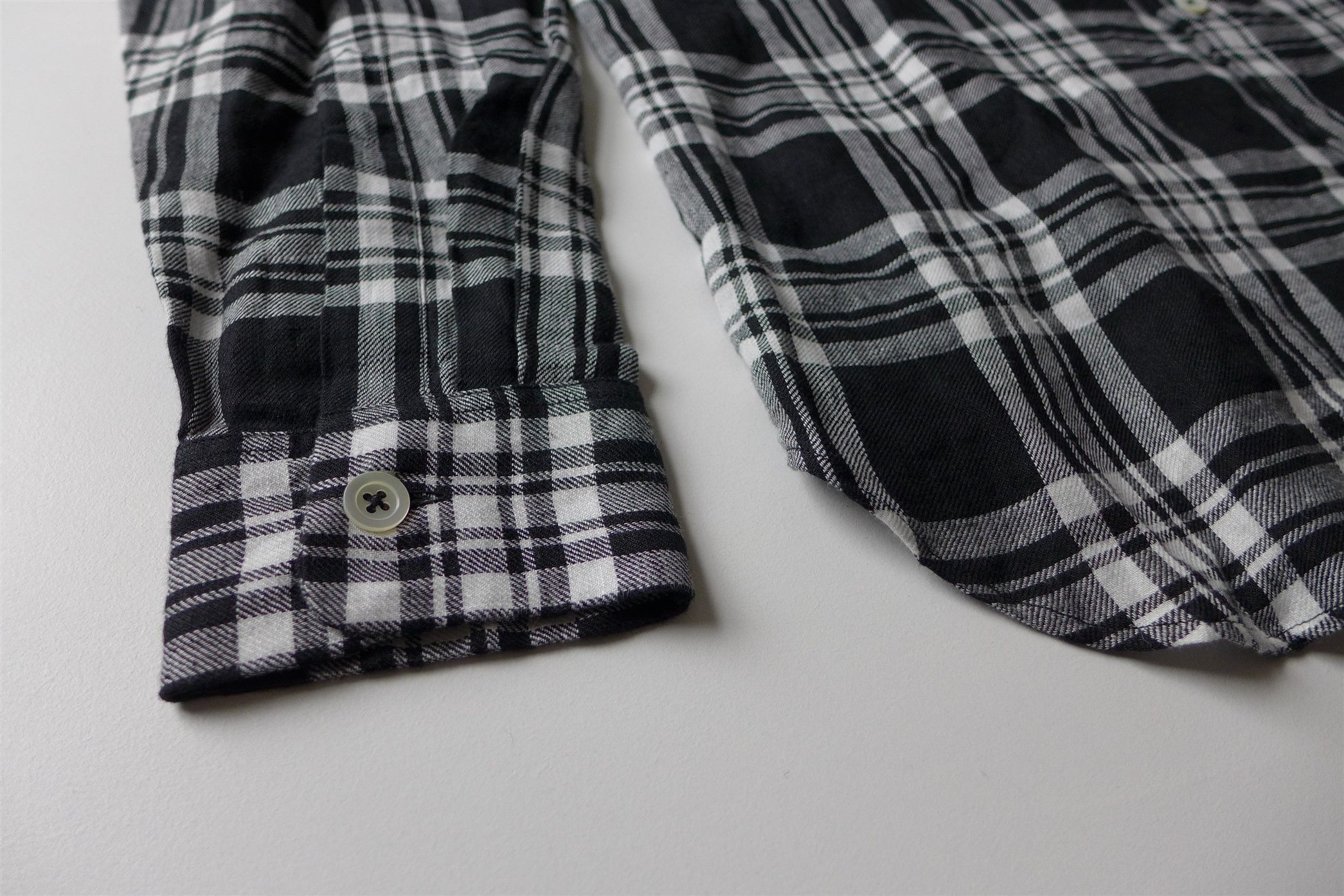 Margaret Howell Margaret Howell Oversized Linen Check Shirt - Black / White Size US S / EU 44-46 / 1 - 13 Thumbnail