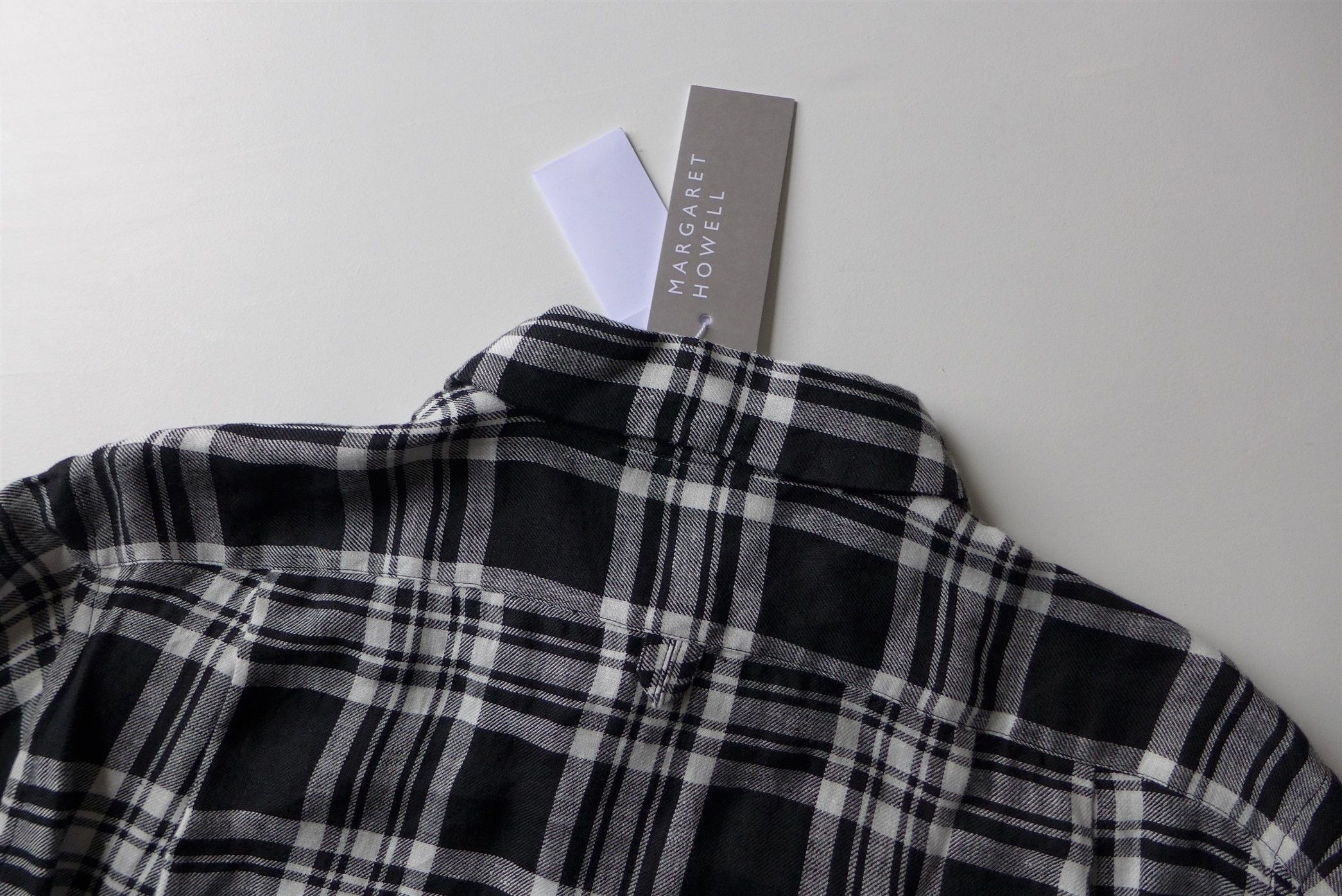 Margaret Howell Margaret Howell Oversized Linen Check Shirt - Black / White Size US S / EU 44-46 / 1 - 10 Thumbnail