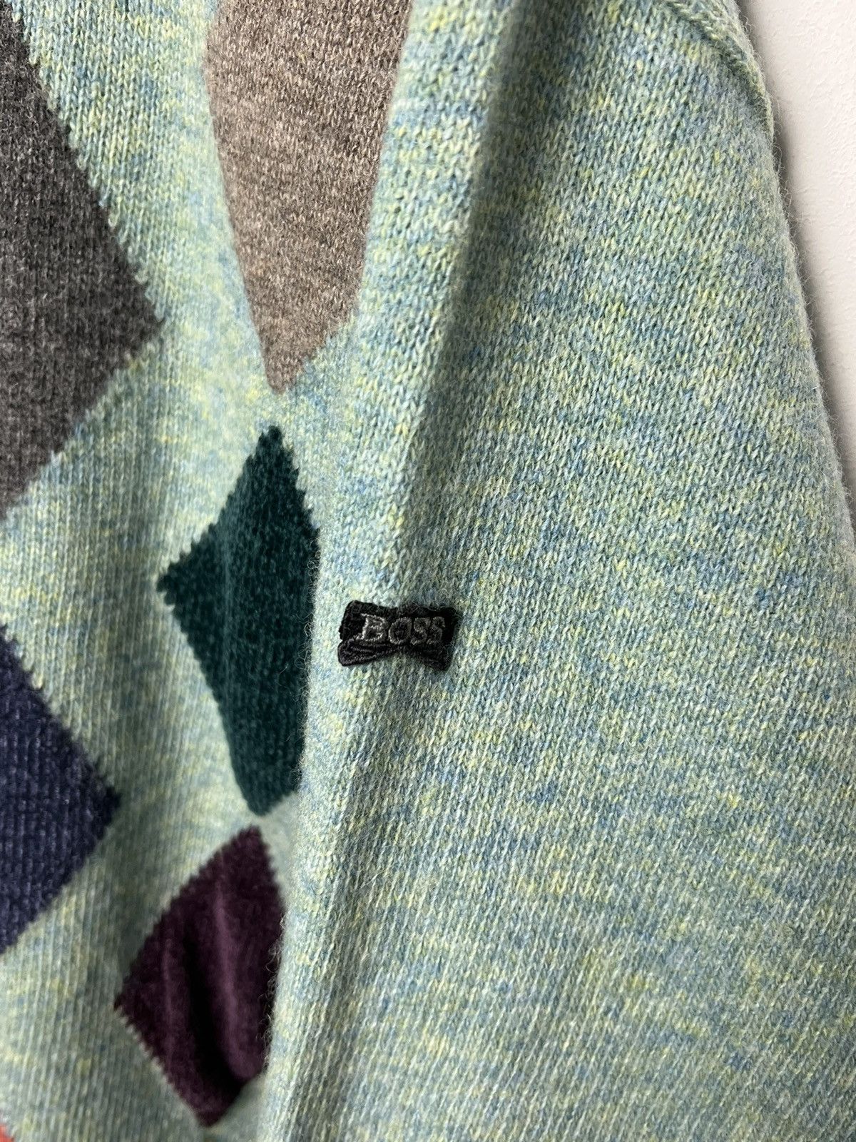 Hugo Boss hugo boss y2k 90s archive chunky diamond sweater Size US XL / EU 56 / 4 - 7 Thumbnail