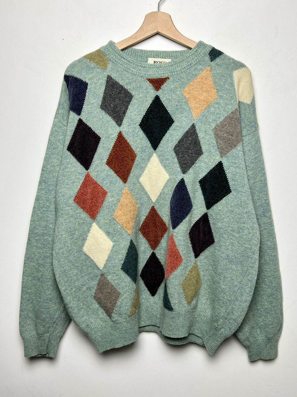 Hugo Boss hugo boss y2k 90s archive chunky diamond sweater Size US XL / EU 56 / 4 - 1 Thumbnail