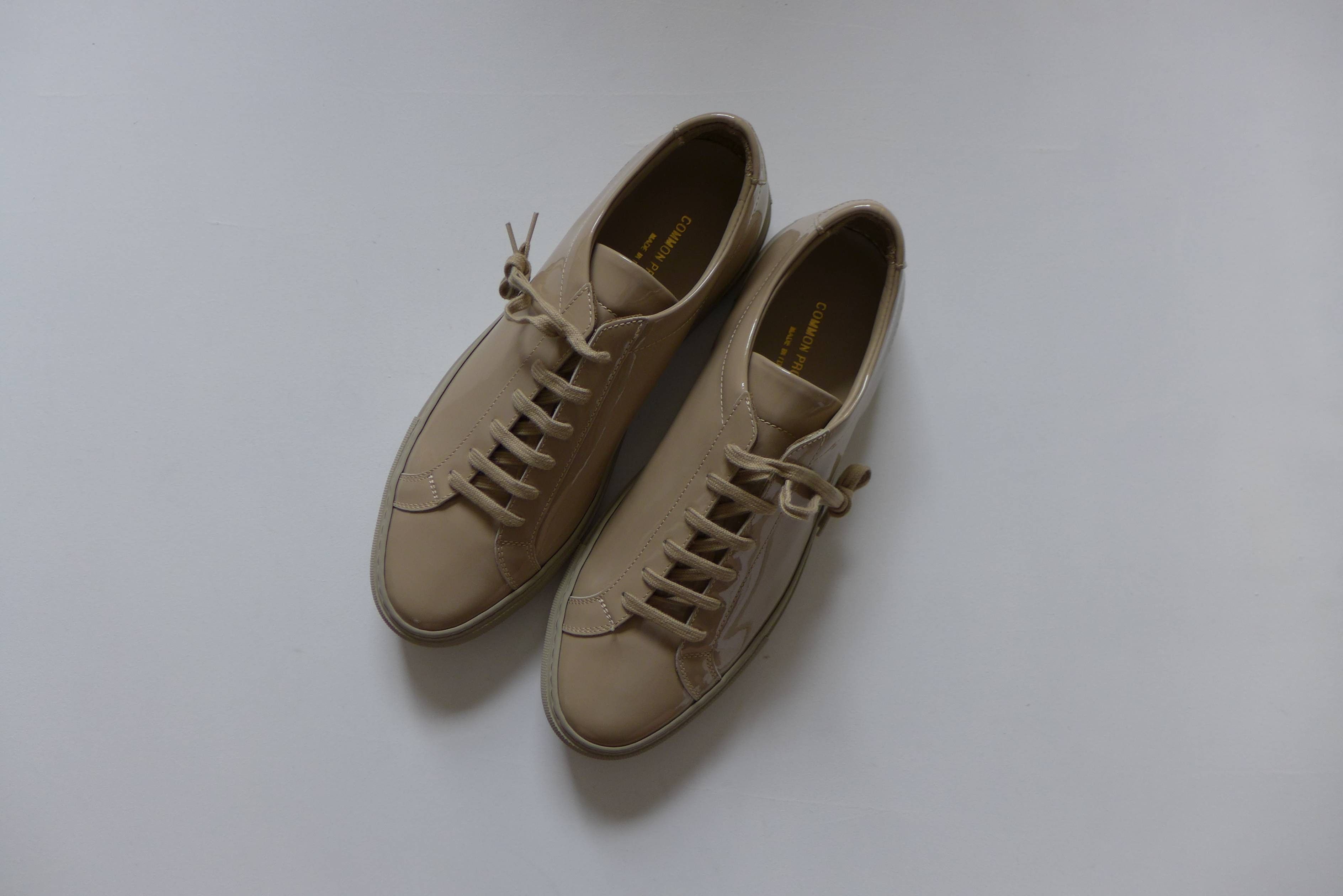 image of Common Projects Achilles Sneakers - Gloss Taupe, Men's (Size 9)