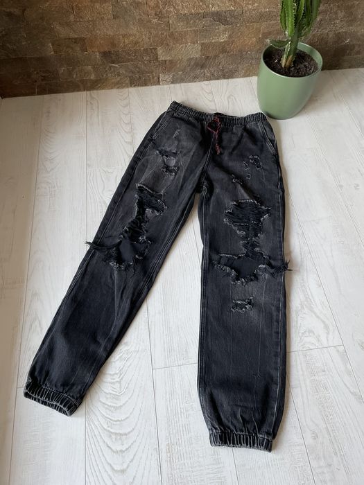 alexander wang denim joggers