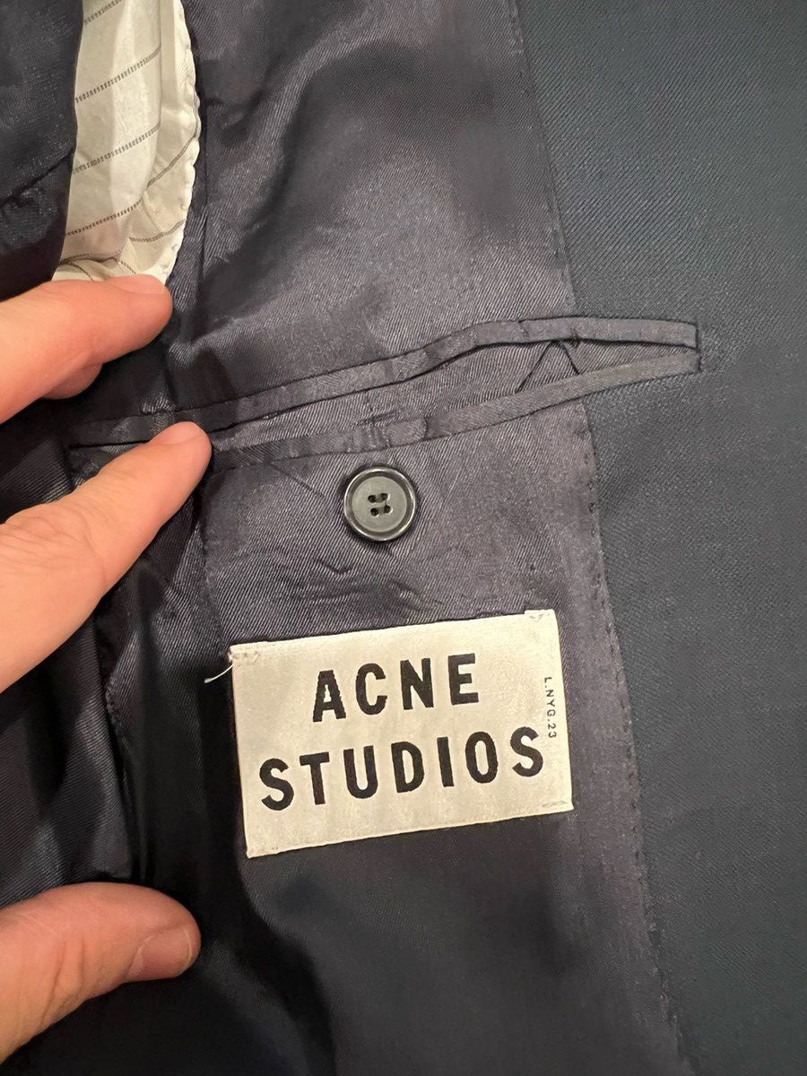 Acne Studios Navy Wool Drifter Blazer sz 48 used 3 three button Size 48R - 4 Thumbnail
