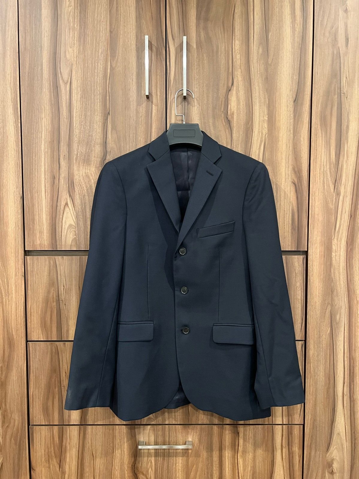 Acne Studios Navy Wool Drifter Blazer sz 48 used 3 three button Size 48R - 1 Thumbnail