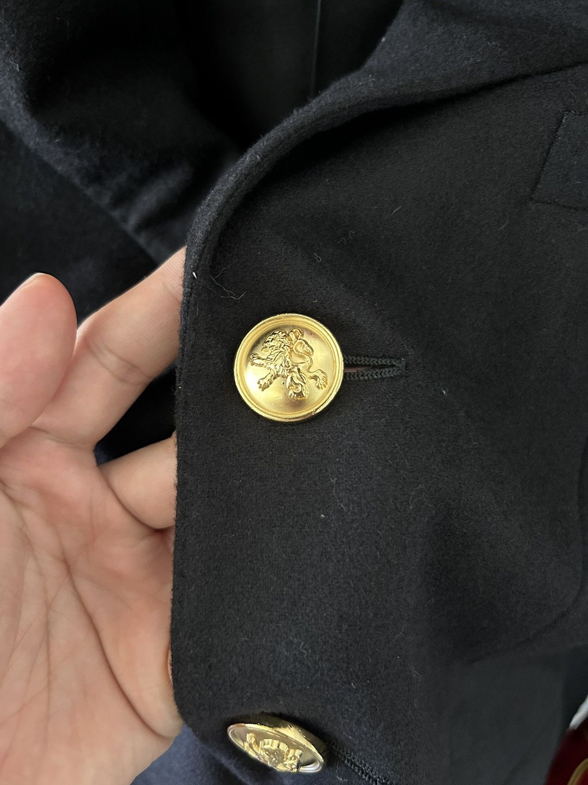 Saint Laurent Paris Saint Lauren FW16 Palladium Officer Blazer (sz 48) Size 48R - 6 Thumbnail