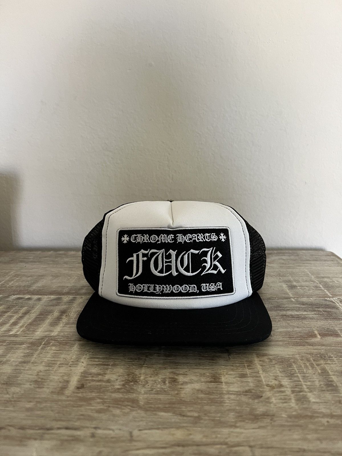 Chrome Hearts Chrome Hearts Fuck Trucker Hat | Grailed