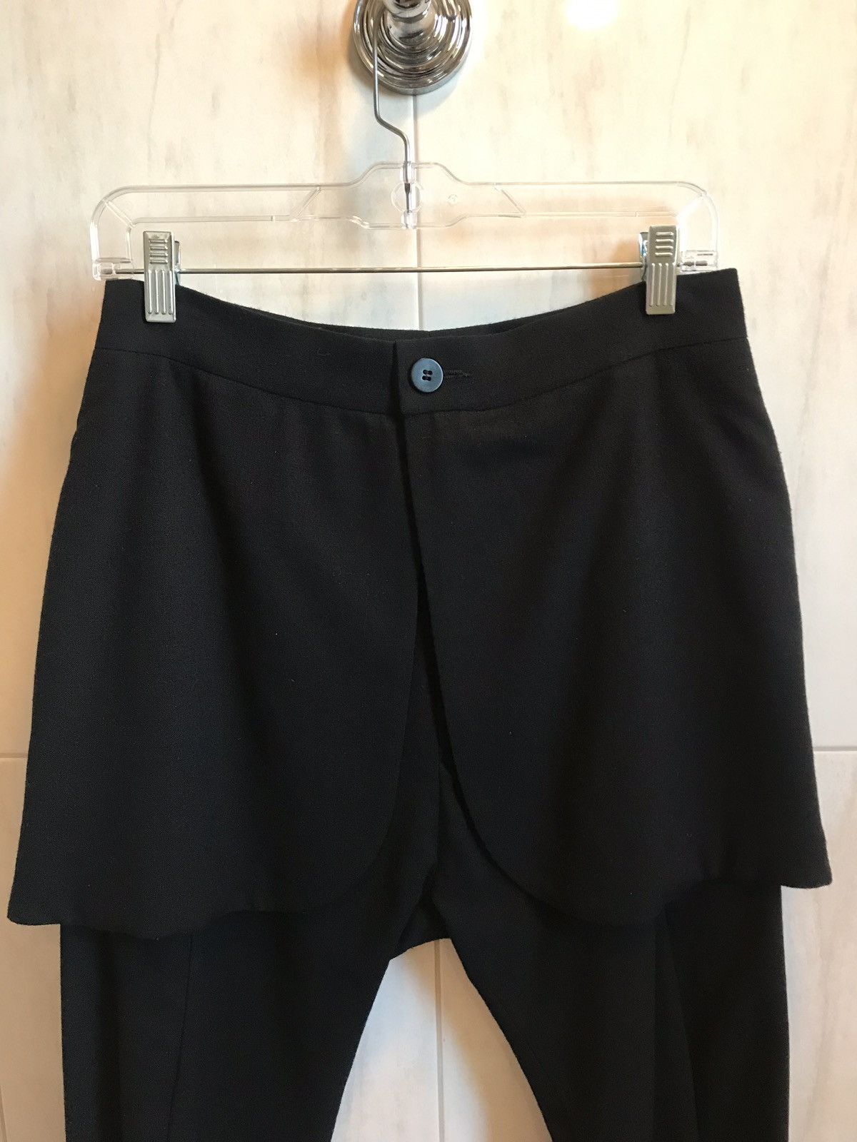 Thamanyah SS12 Black Wool Skirted Kilt Demi Costume Pants Sz42 Size US 27 - 5 Thumbnail