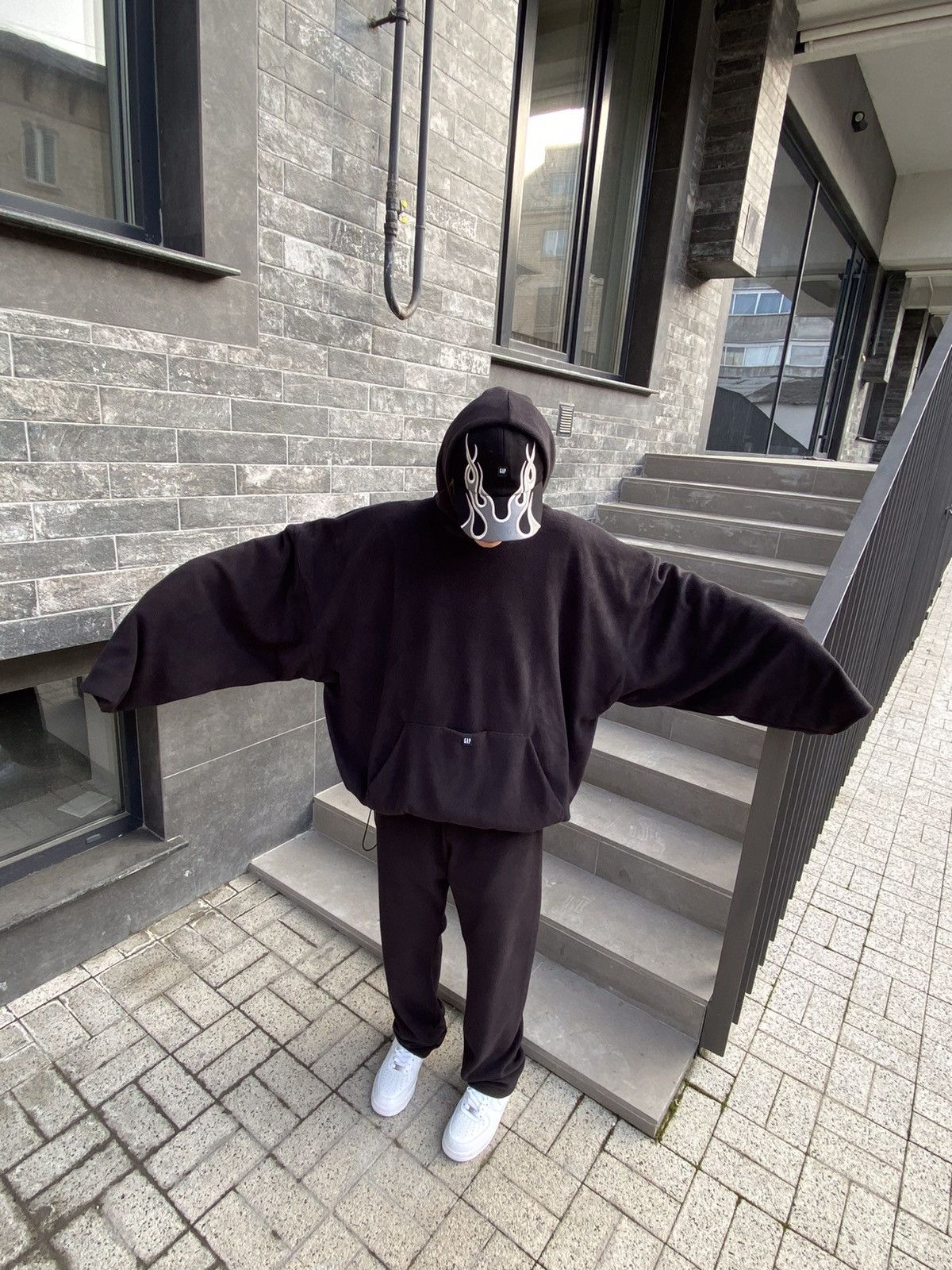 Gap × Yeezy Yeezy Gap Polar Fleece Padded Hoodie by Balenciaga Size US XL / EU 56 / 4 - 6 Thumbnail