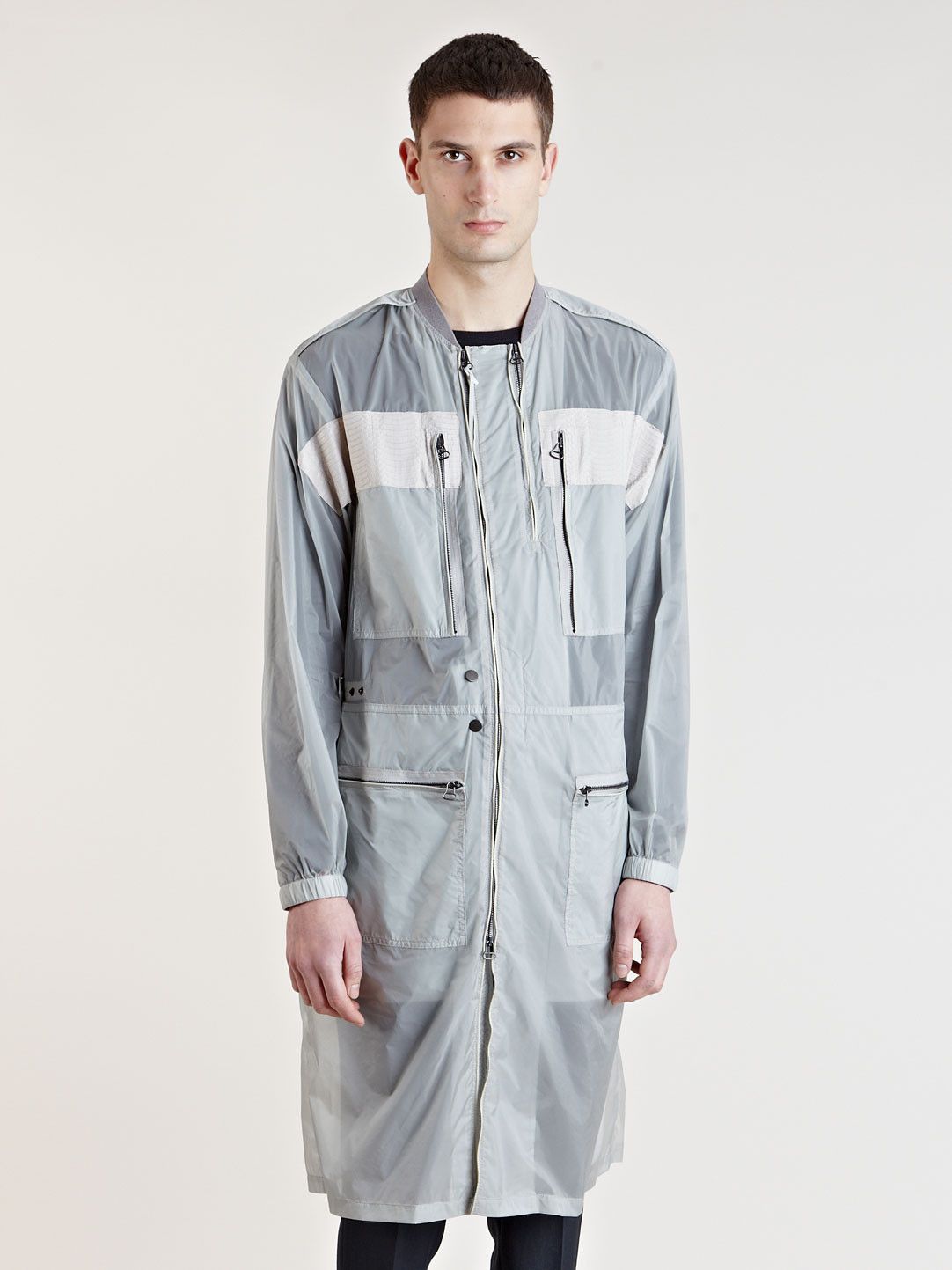 Lanvin SS13 Translucent Beige Python Parka sz 44 rain coat Size US S / EU 44-46 / 1 - 1 Thumbnail