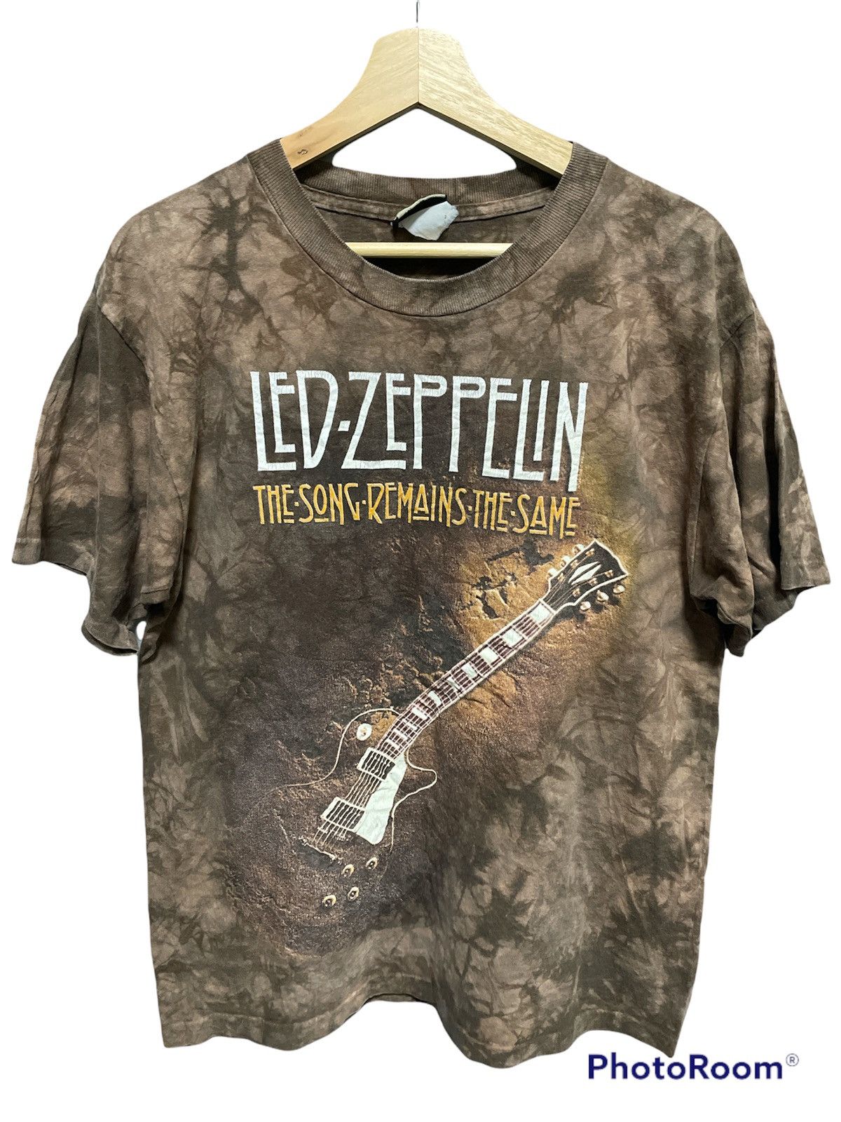 image of Band Tees x Led Zeppelin Vintage Led Zappelin Band Tee in Brown, Men's (Size Medium)
