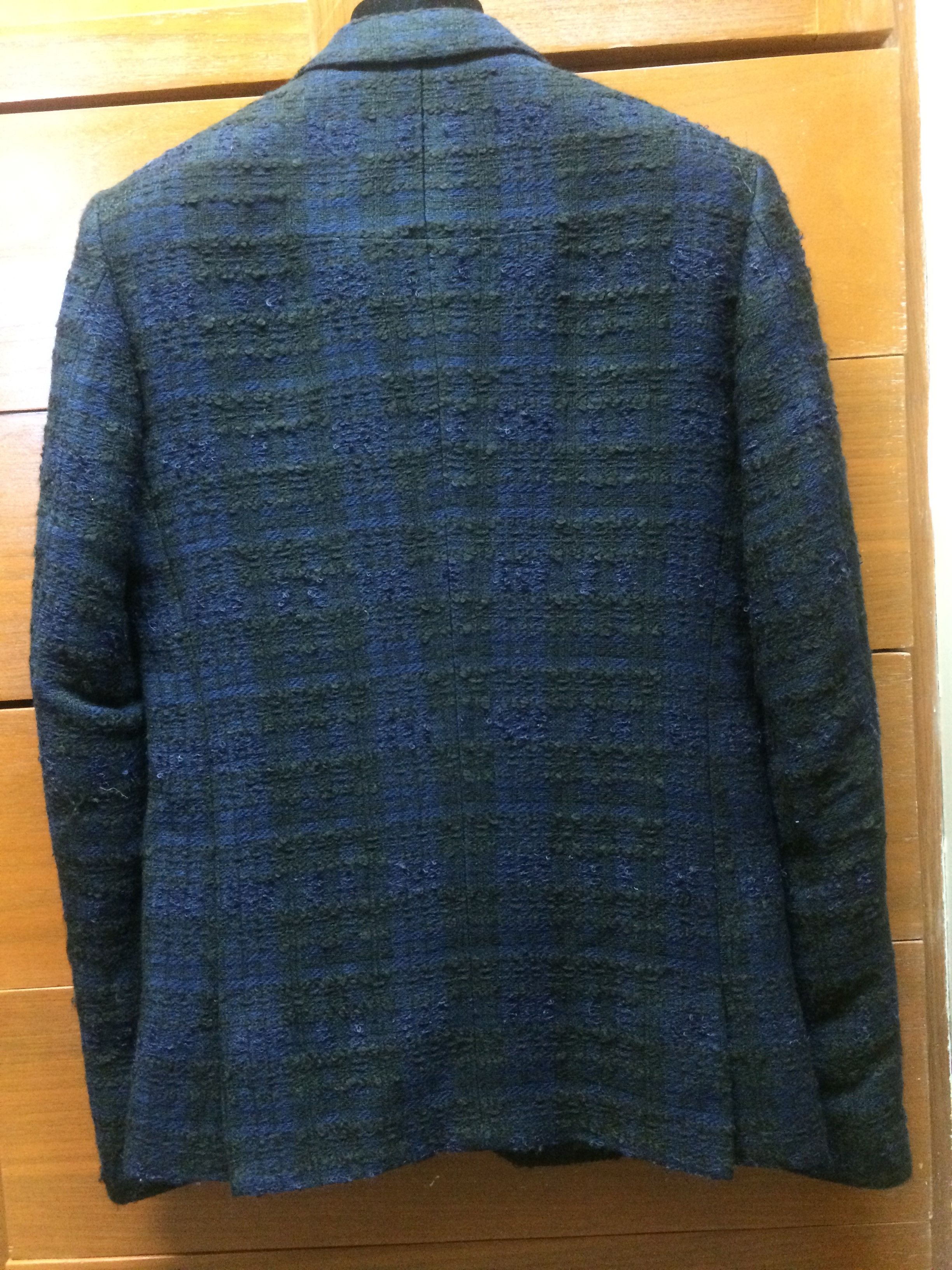 Givenchy FW09 Black Blue Wool Couture Blazer Sz 44 Riccardo Tisci Size 44R - 3 Thumbnail