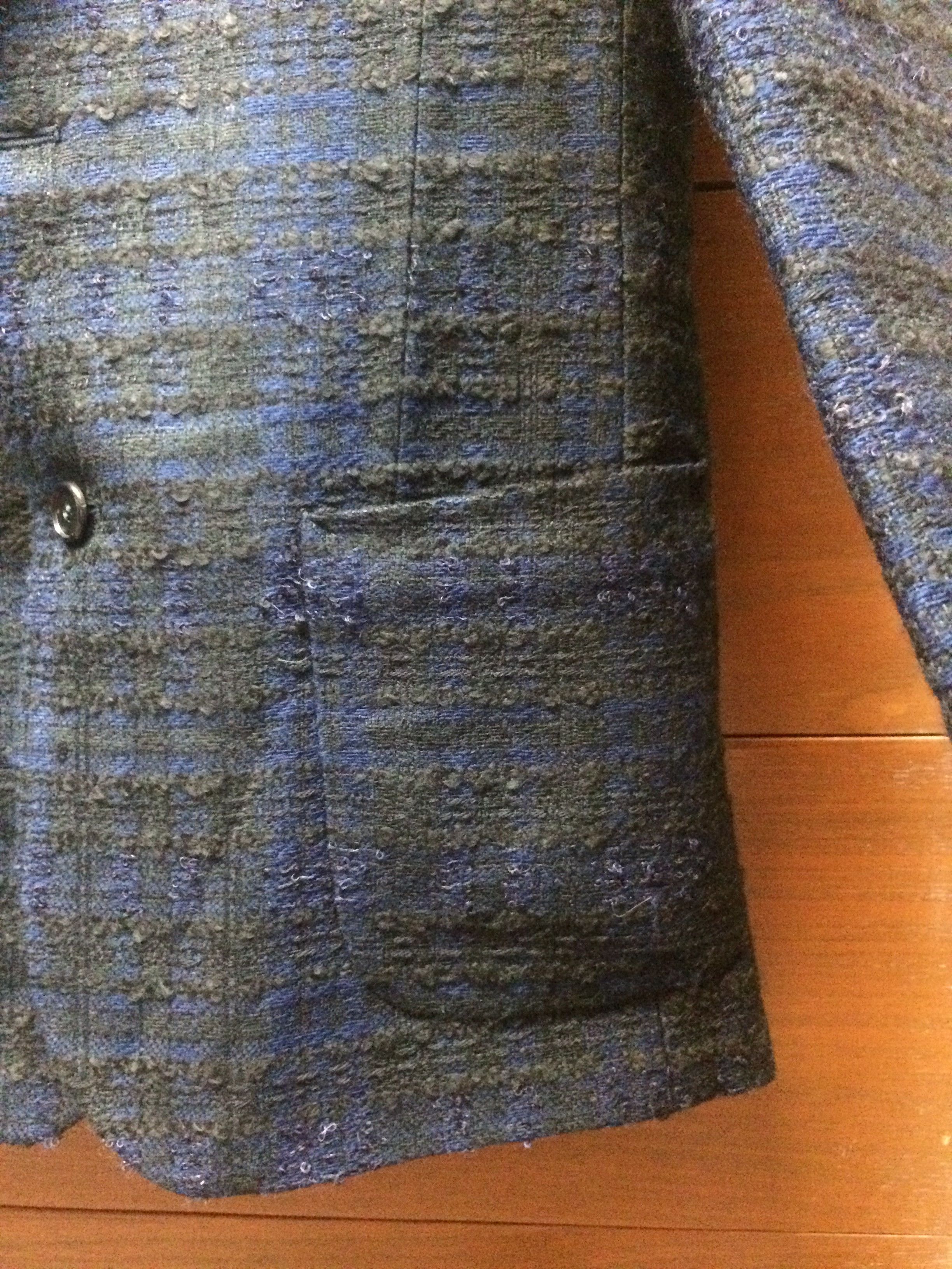 Givenchy FW09 Black Blue Wool Couture Blazer Sz 44 Riccardo Tisci Size 44R - 7 Thumbnail
