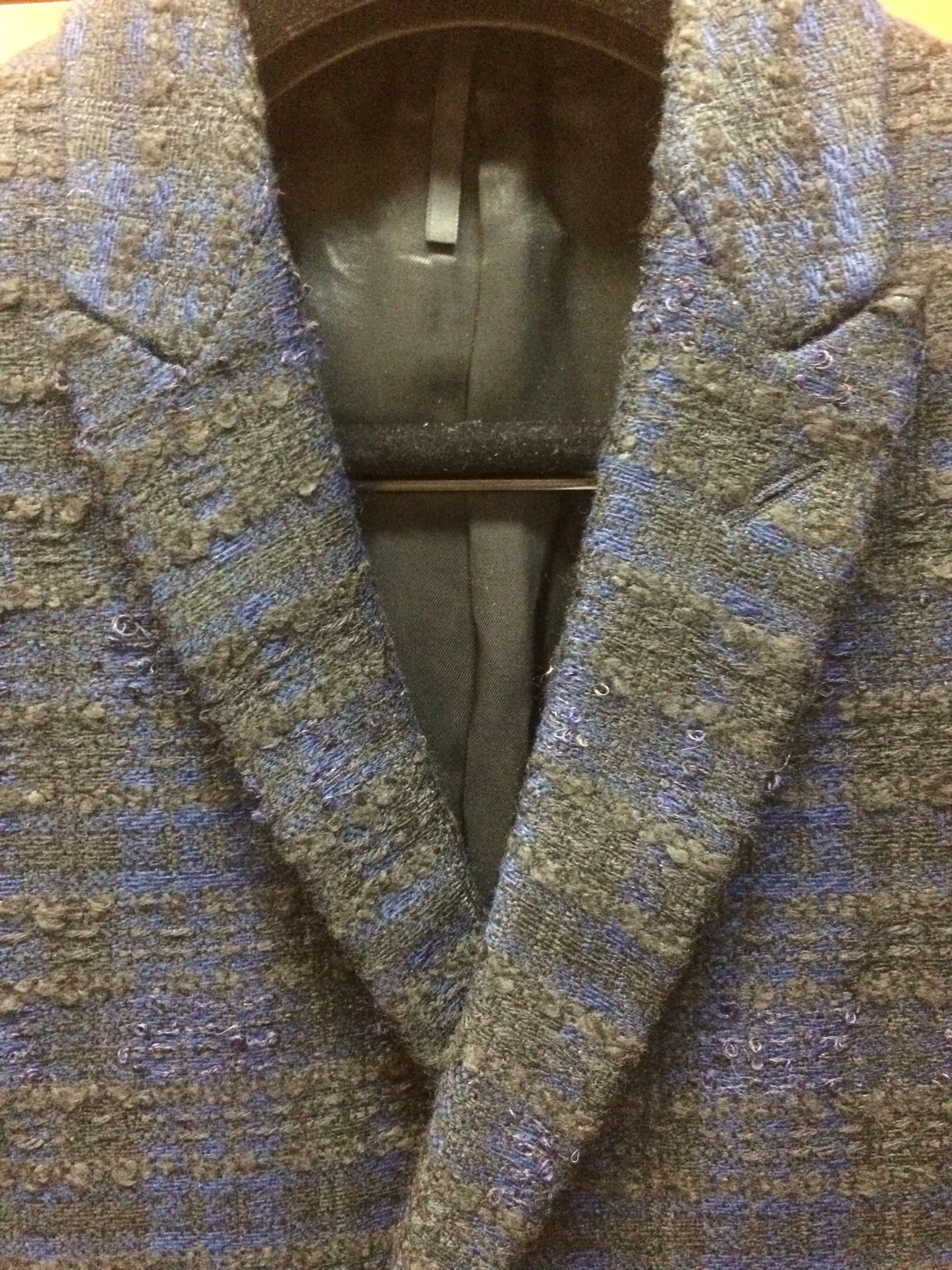 Givenchy FW09 Black Blue Wool Couture Blazer Sz 44 Riccardo Tisci Size 44R - 4 Thumbnail