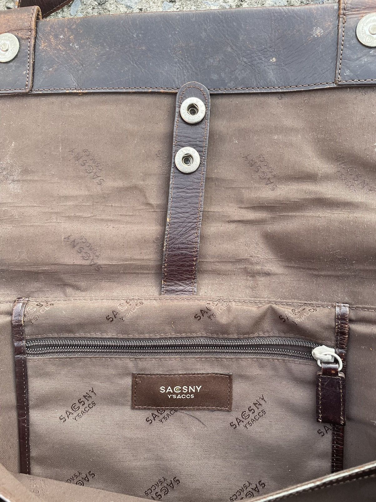 Leather × Vintage × Y's Vintage Y’S leather Sling Bag Size ONE SIZE - 7 Thumbnail