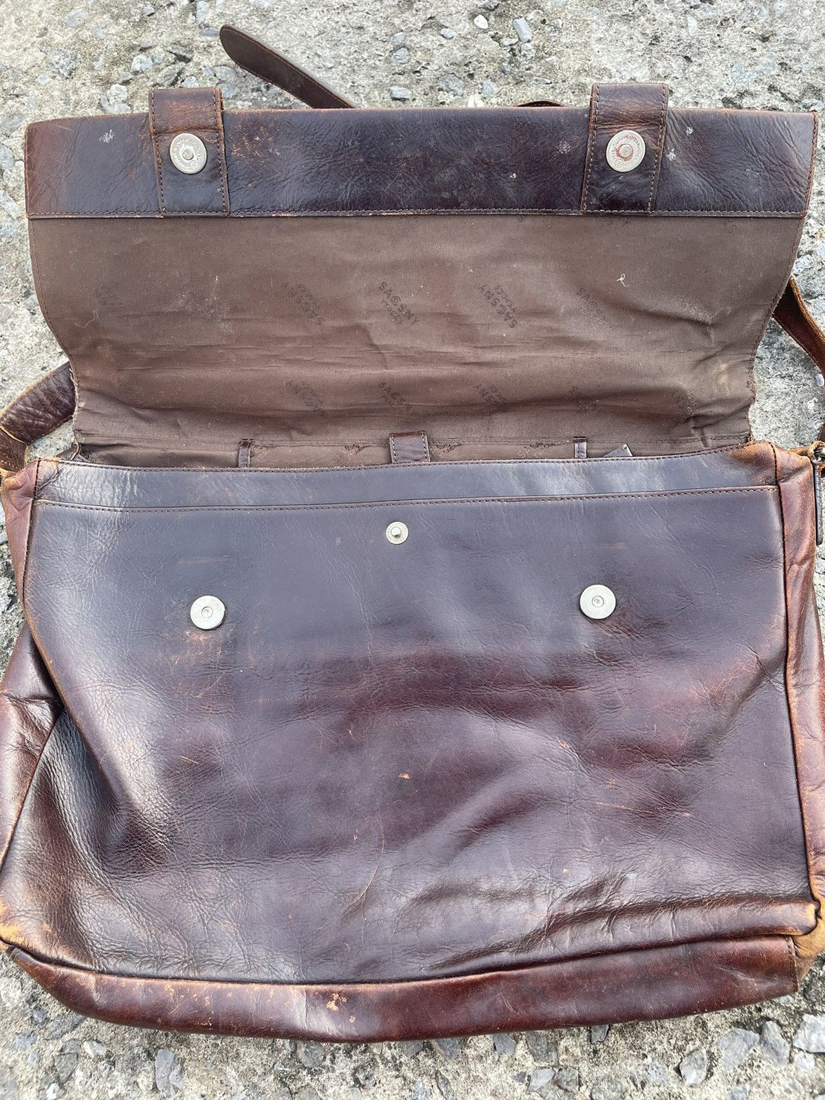 Leather × Vintage × Y's Vintage Y’S leather Sling Bag Size ONE SIZE - 3 Thumbnail