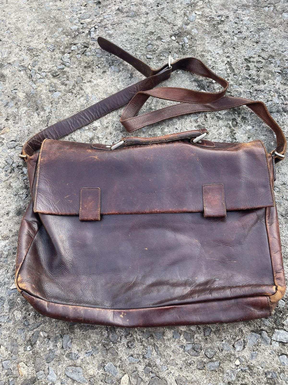 Leather × Vintage × Y's Vintage Y’S leather Sling Bag Size ONE SIZE - 1 Thumbnail