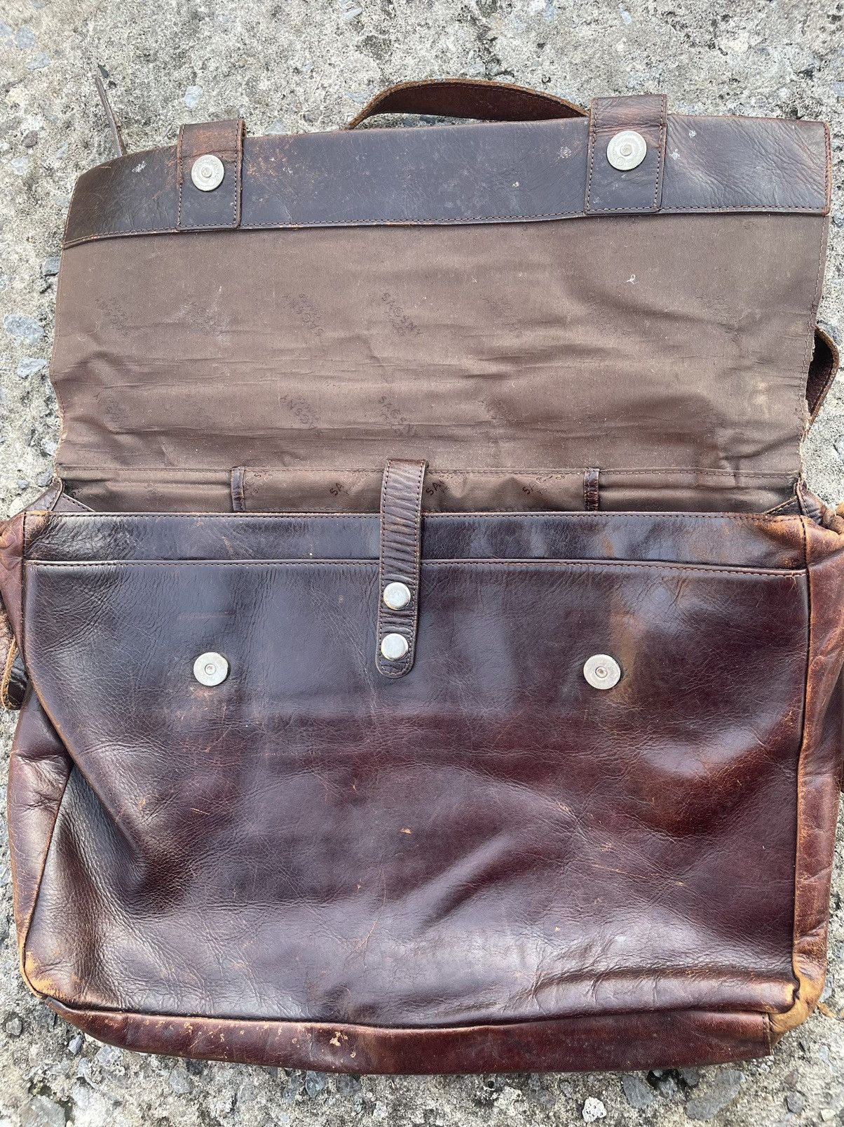 Leather × Vintage × Y's Vintage Y’S leather Sling Bag Size ONE SIZE - 4 Thumbnail