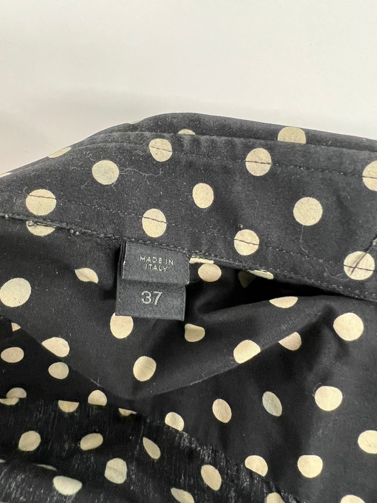 Burberry Prorsum Black White Polka Dot sz 37 cotton saint laurent celine Size US S / EU 44-46 / 1 - 7 Thumbnail