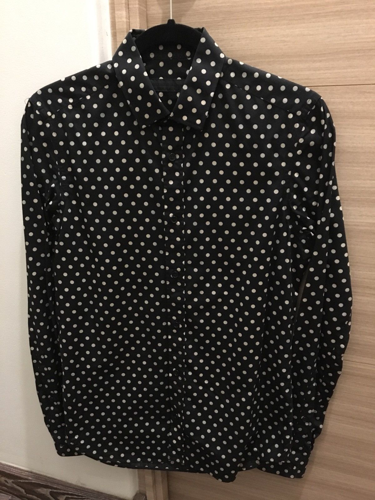 Burberry Prorsum Black White Polka Dot sz 37 cotton saint laurent celine Size US S / EU 44-46 / 1 - 3 Thumbnail